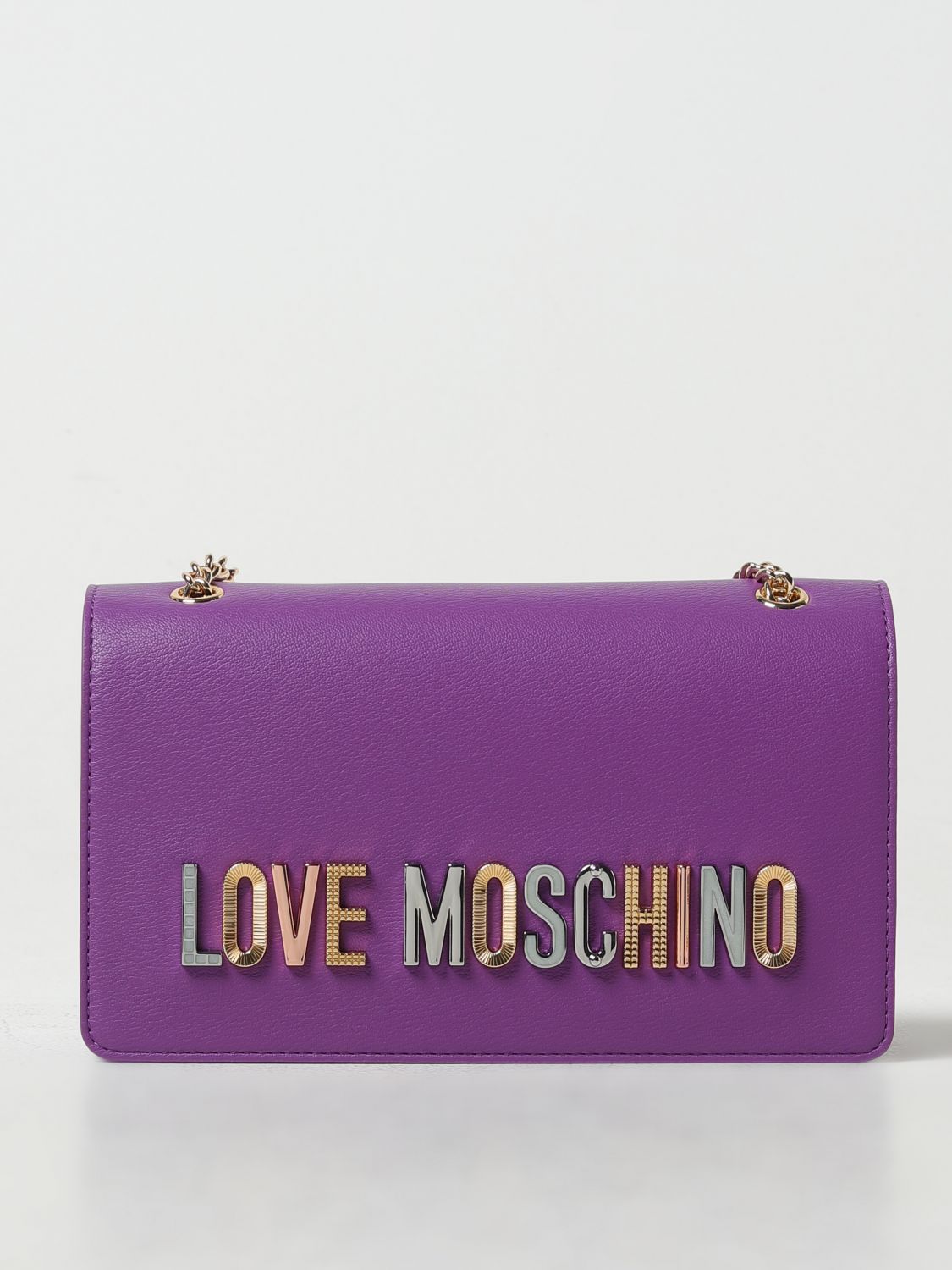 Shop Love Moschino Shoulder Bag  Woman Color Violet