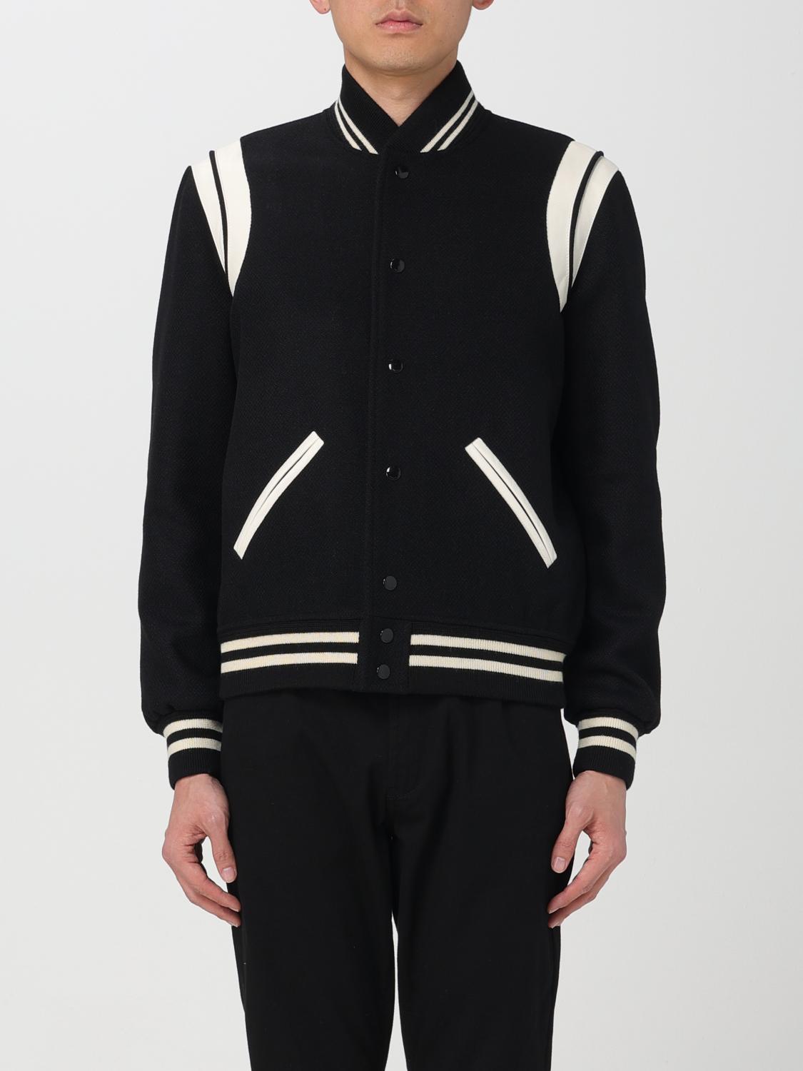 Saint Laurent Teddy Jacket In Wool In Black