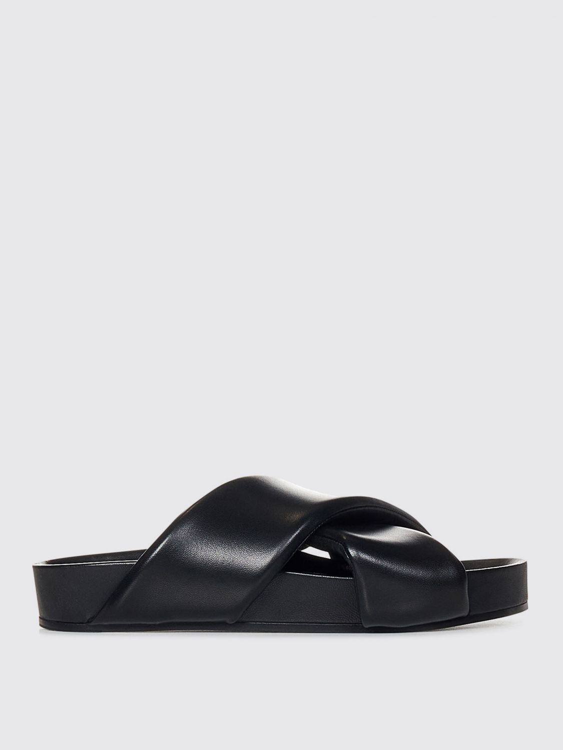 Shop Jil Sander Sandals  Men Color Black