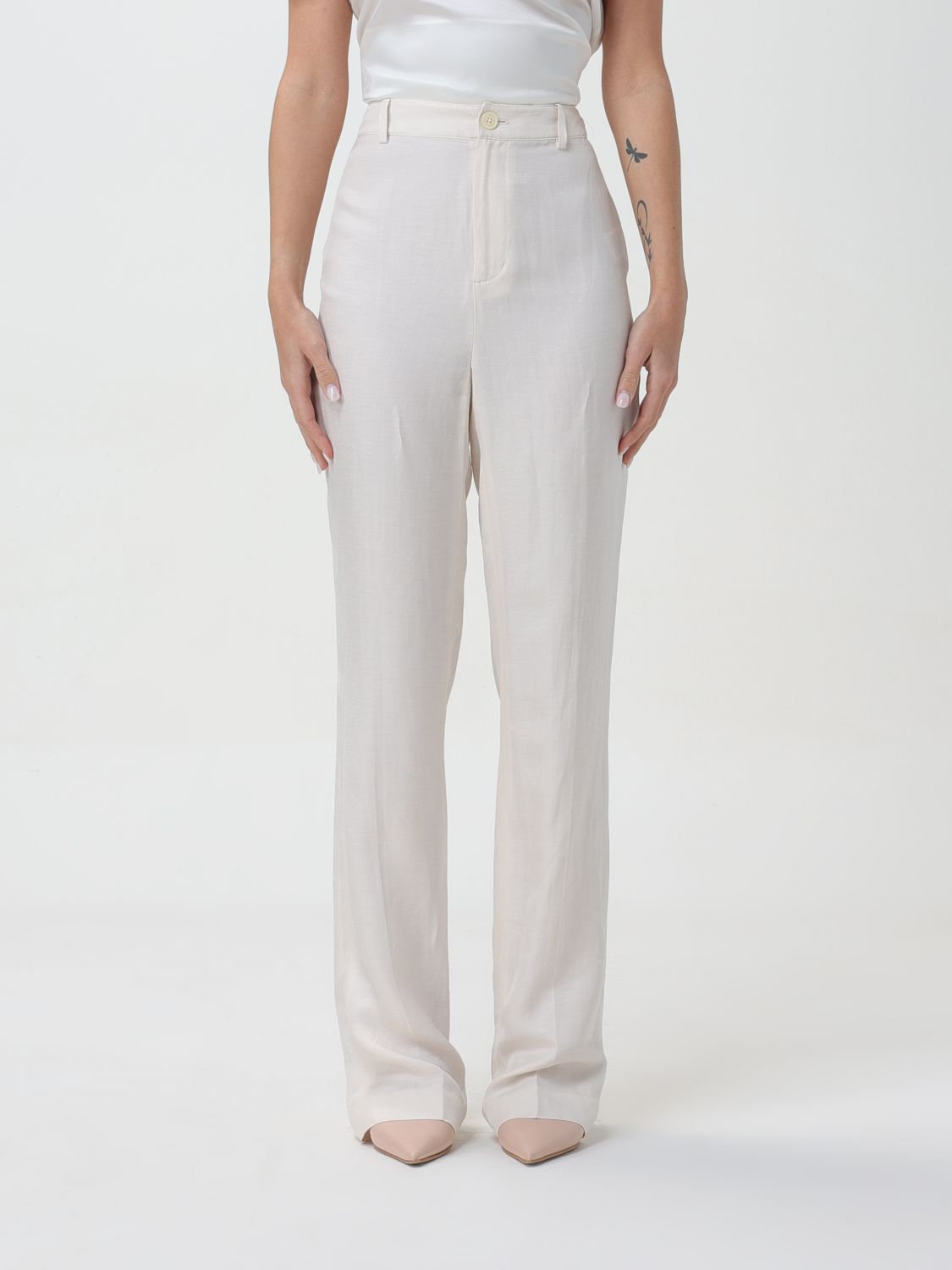 Shop Lauren Ralph Lauren Pants  Woman Color White