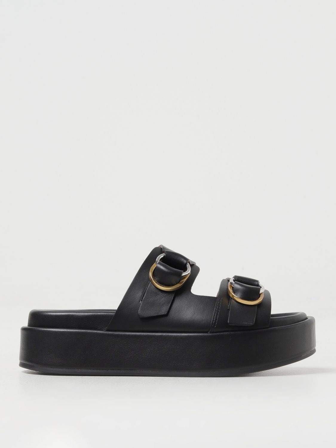 Shop Pinko Flat Sandals  Woman Color Black