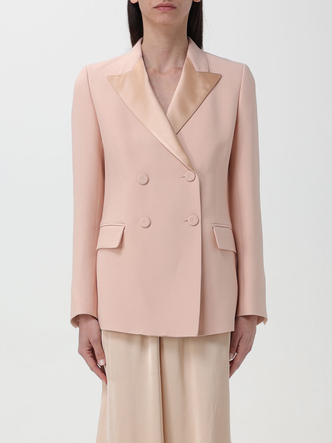 Shop Fabiana Filippi Jacket  Woman Color Blush Pink