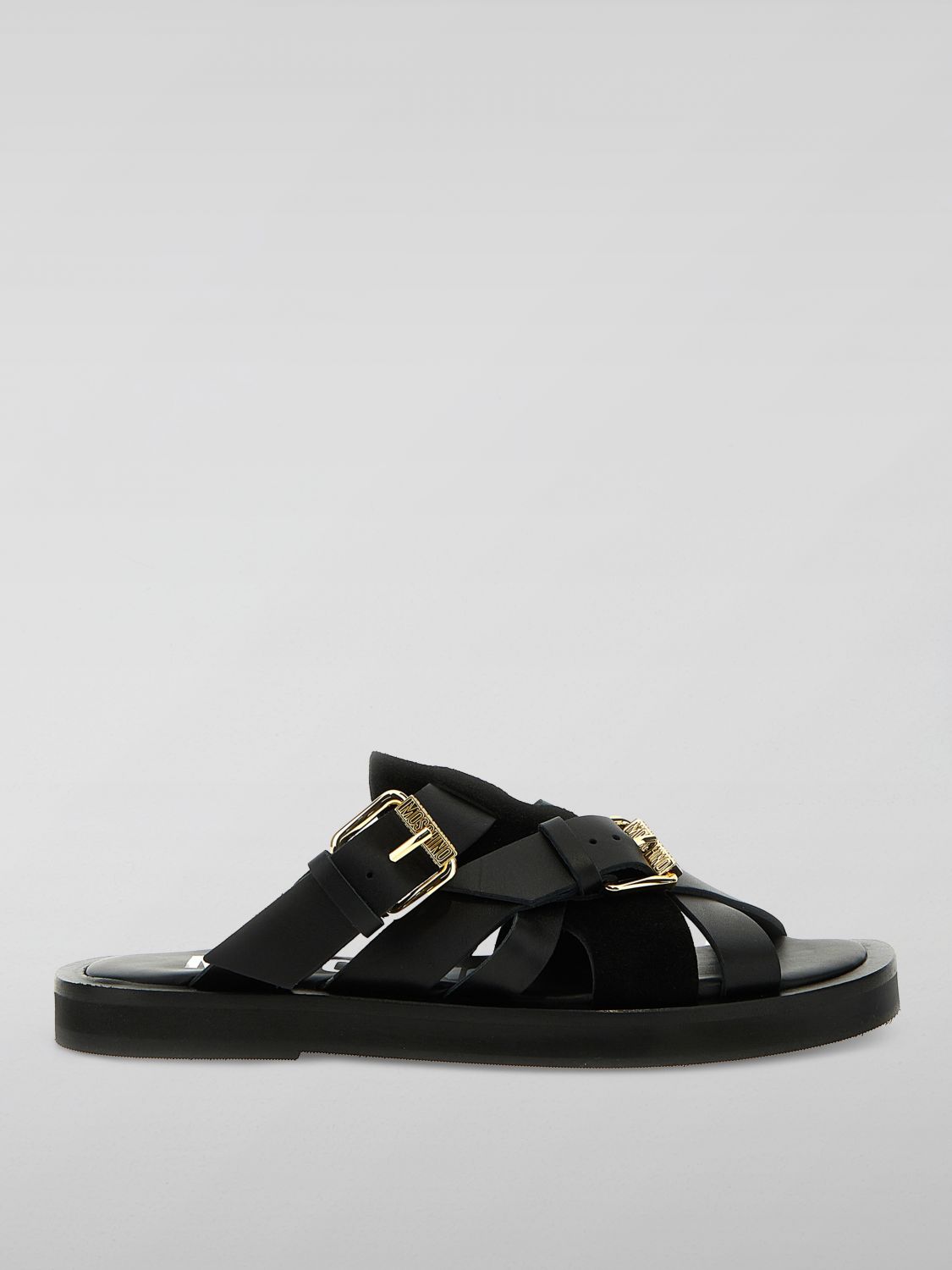 Shop Moschino Couture Sandals  Men Color Black