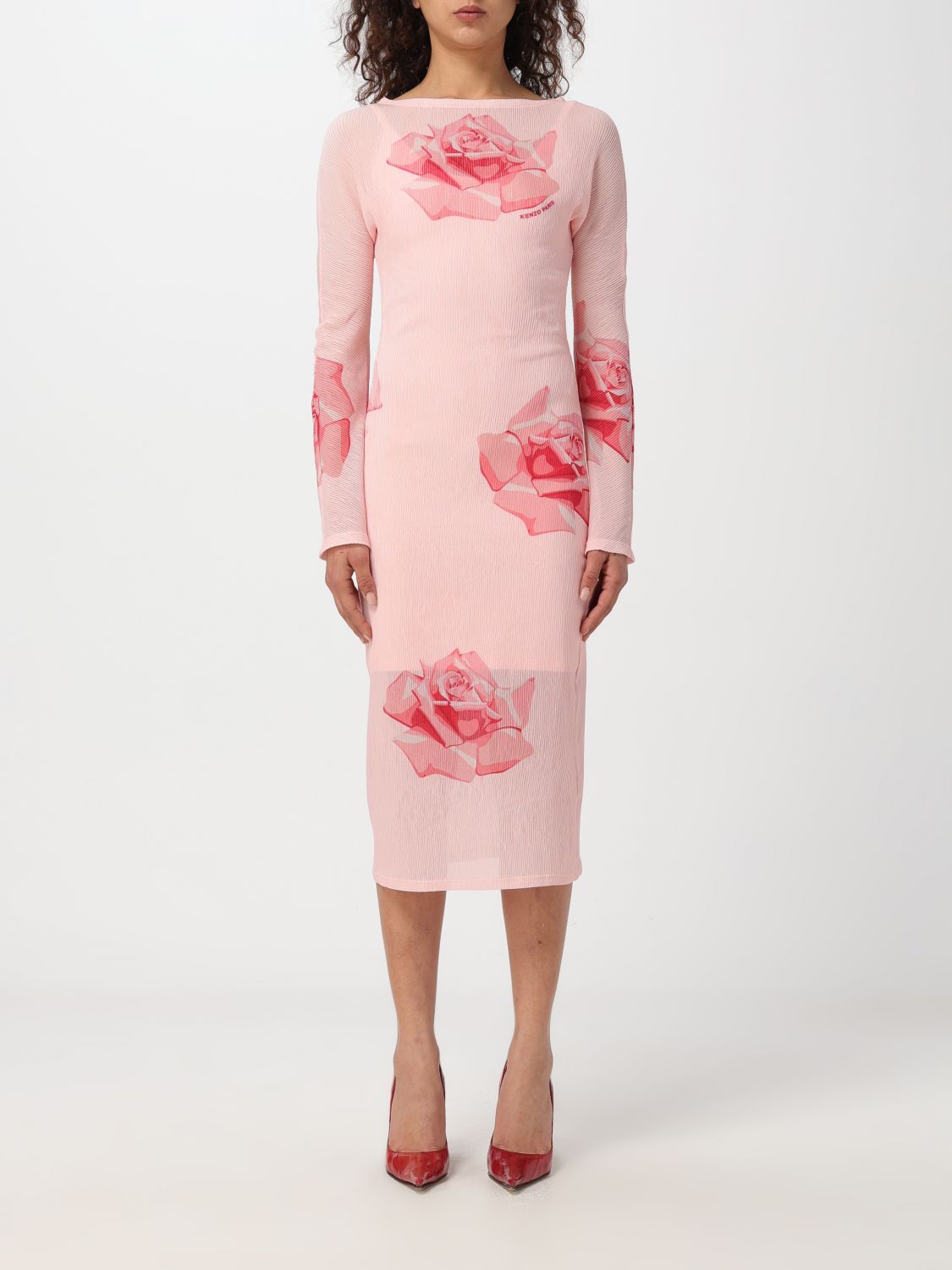 Shop Kenzo Dress  Woman Color Pink