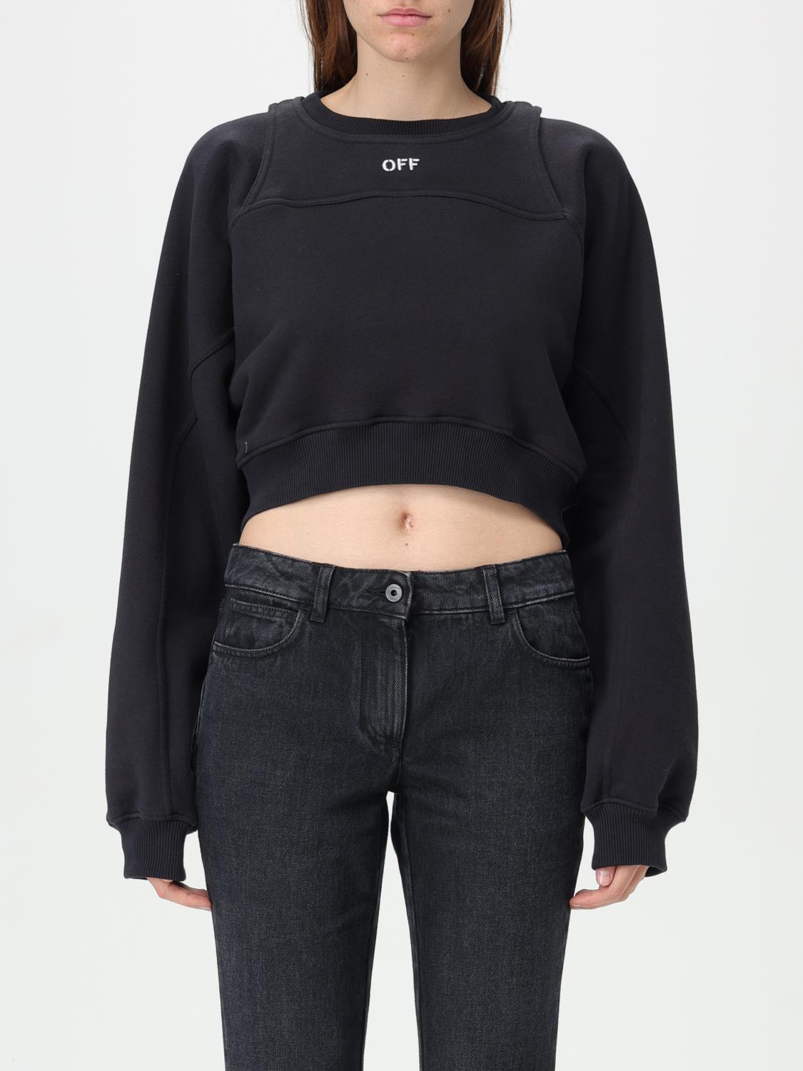 Shop Off-white Sweatshirt  Woman Color Black