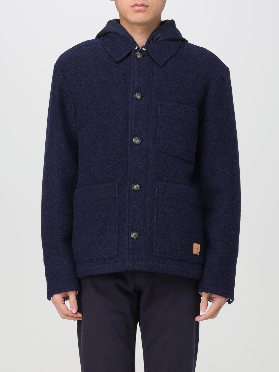 Shop Apc Blazer A.p.c. Men Color Blue