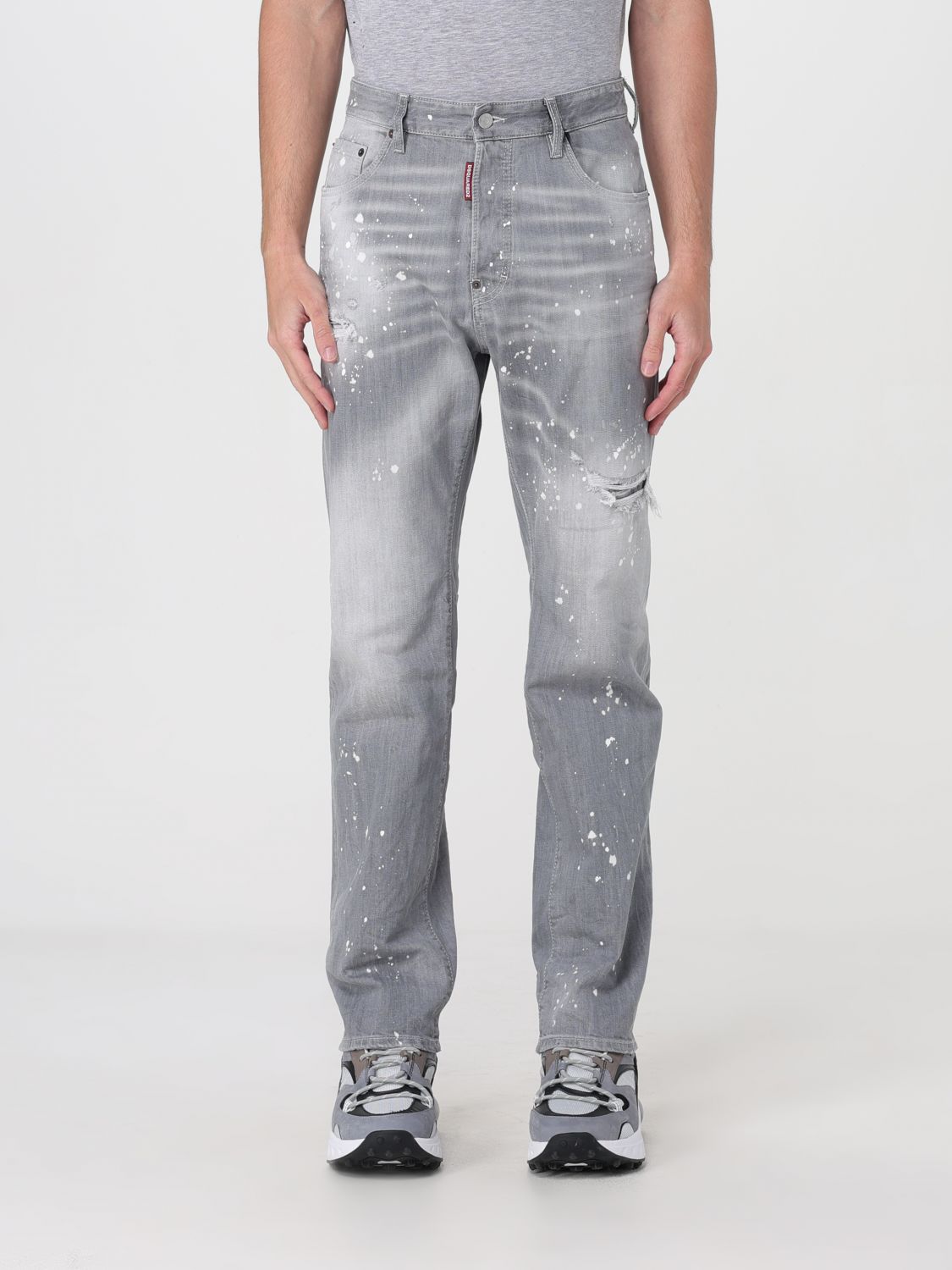 Shop Dsquared2 Pants  Men Color Grey