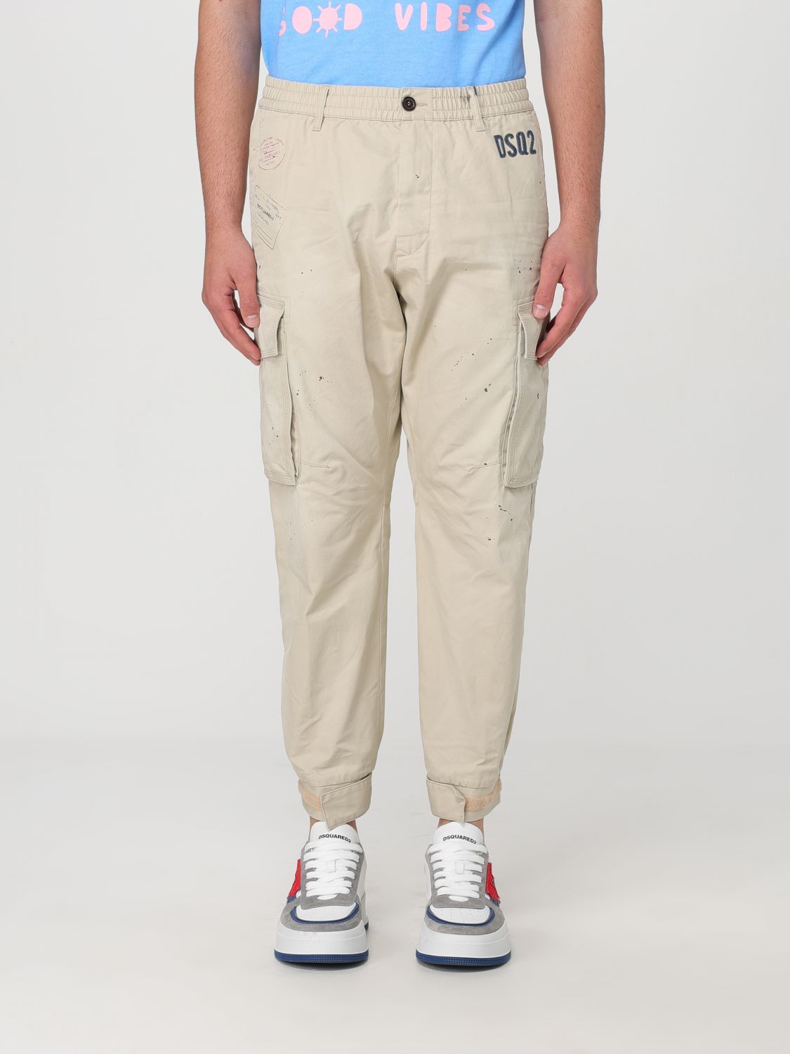 Shop Dsquared2 Pants  Men Color Mastic