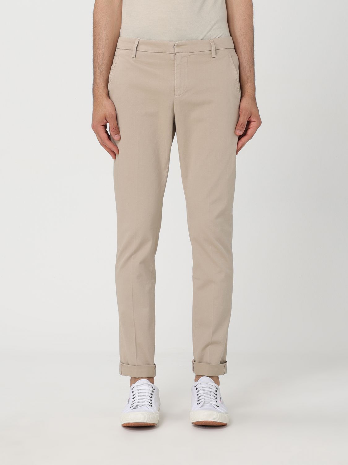 Shop Dondup Pants  Men Color Dove Grey