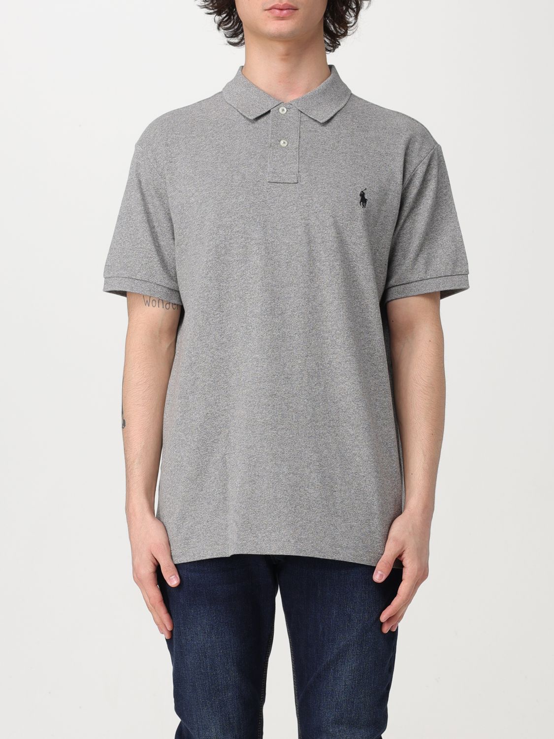 Polo Ralph Lauren Polo Shirt  Men Color Grey