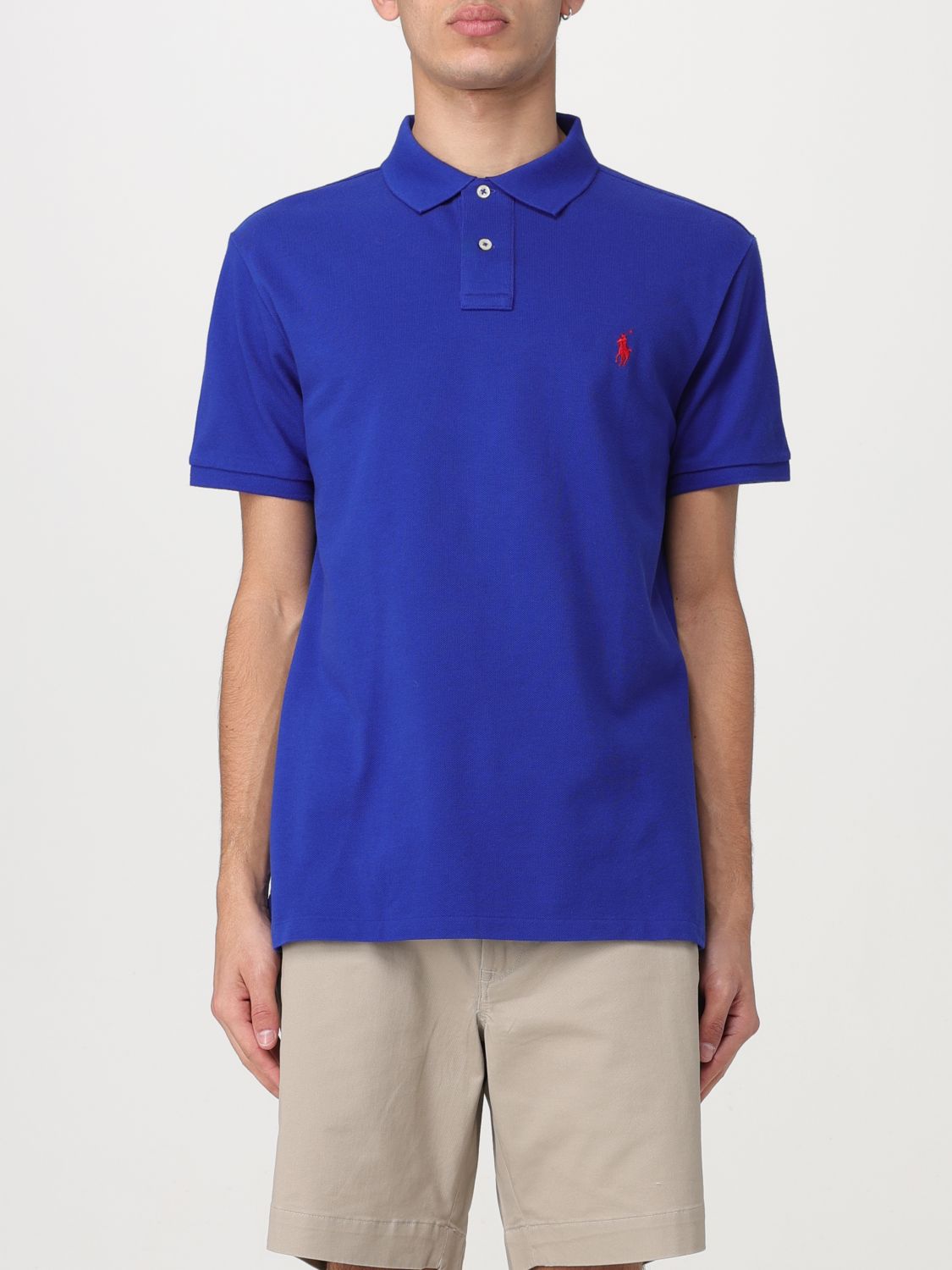 Shop Polo Ralph Lauren Polo Shirt  Men Color Blue