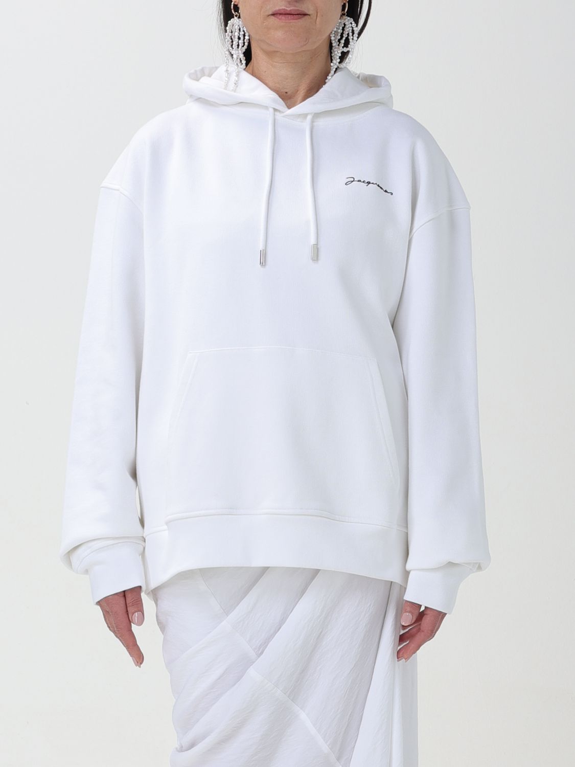Shop Jacquemus Sweater  Woman Color White