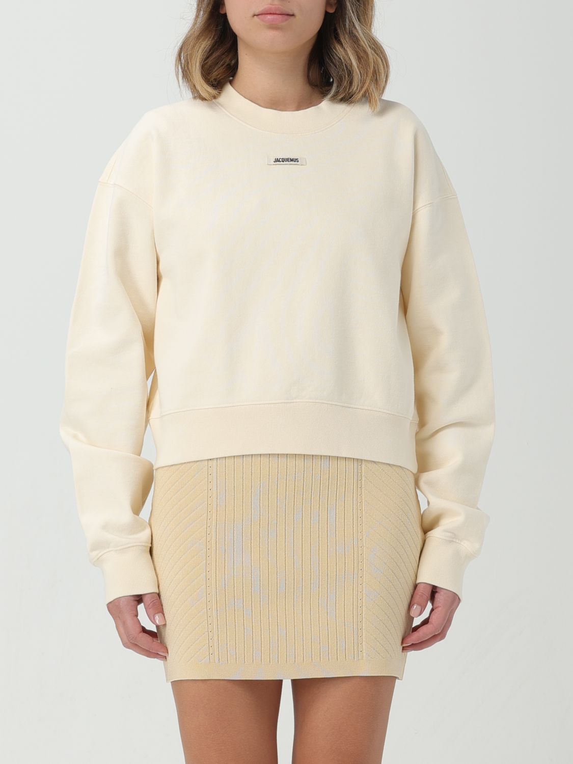 Shop Jacquemus Sweater  Woman Color Beige