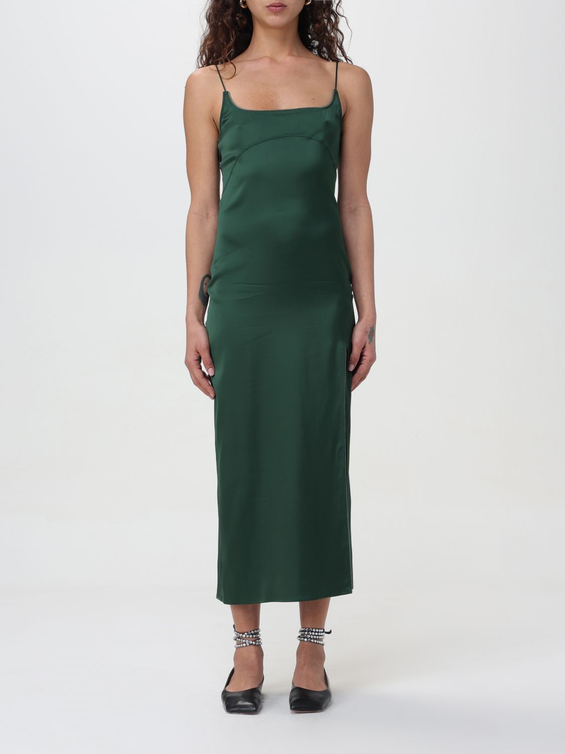Shop Jacquemus Dress  Woman Color Green