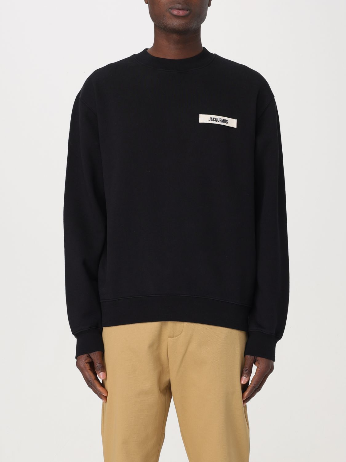 Shop Jacquemus Sweatshirt  Men Color Black