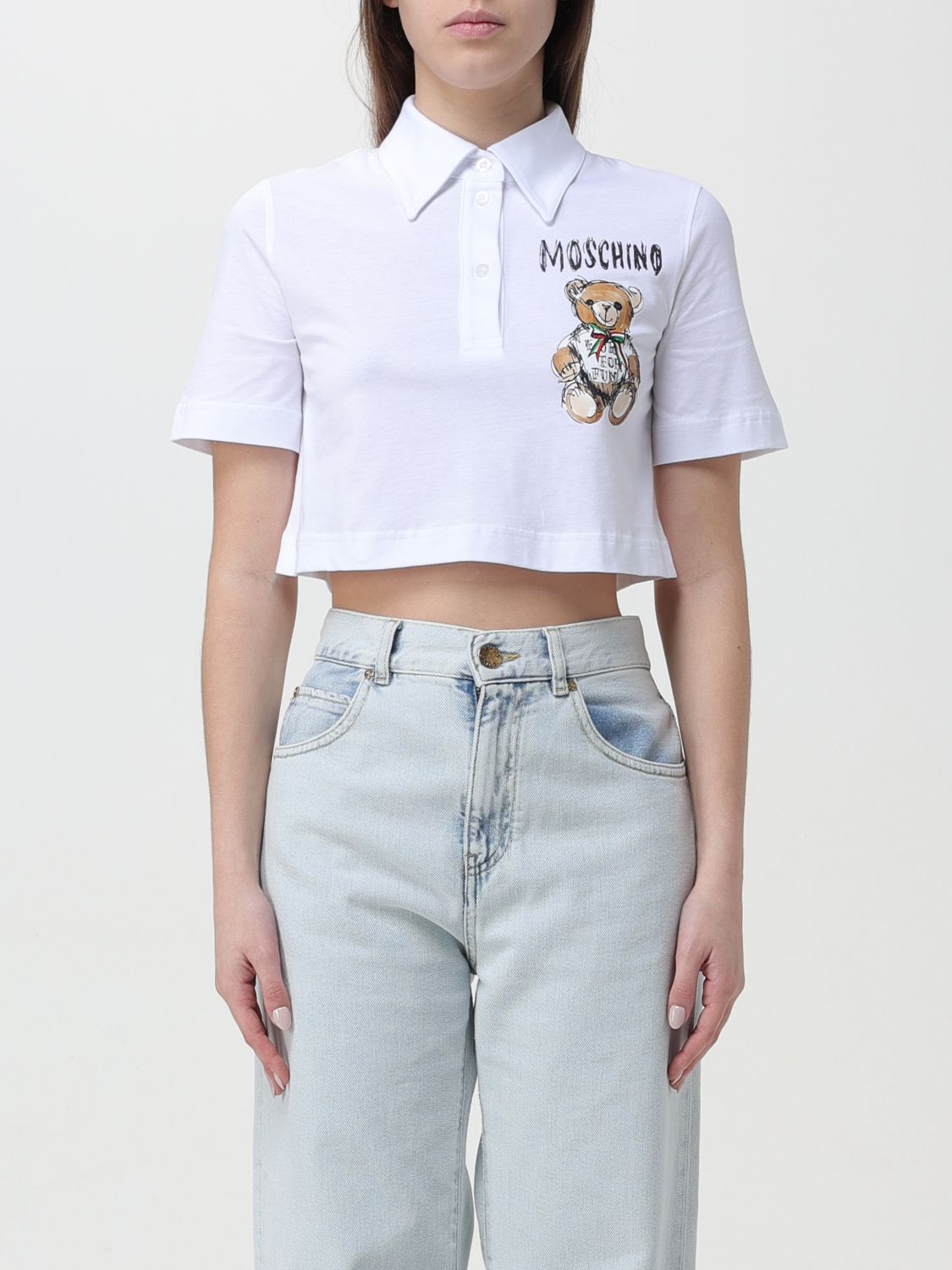 Moschino Couture Polo Shirt  Woman Color White