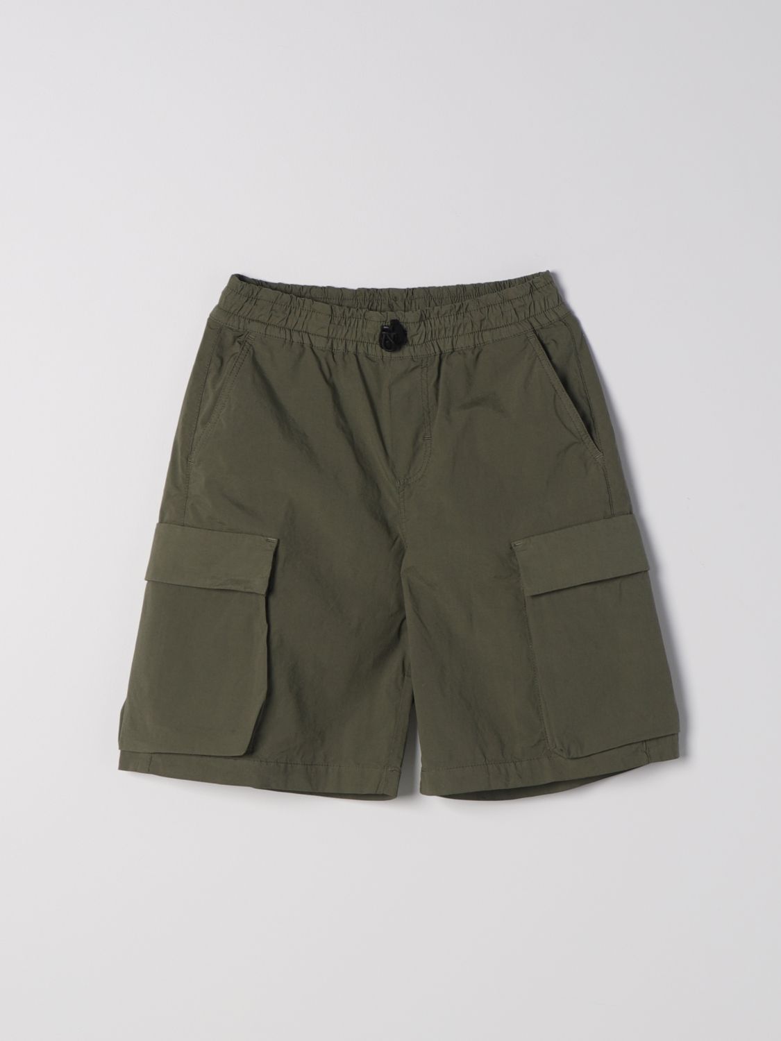 Shop Aspesi Shorts  Kids Color Green
