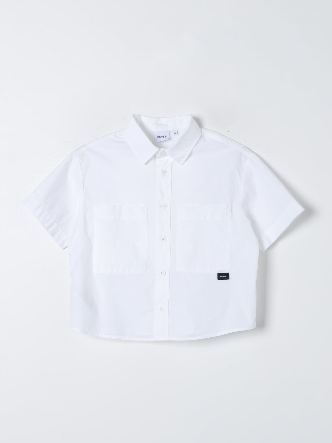 Shop Aspesi Shirt  Kids Color White