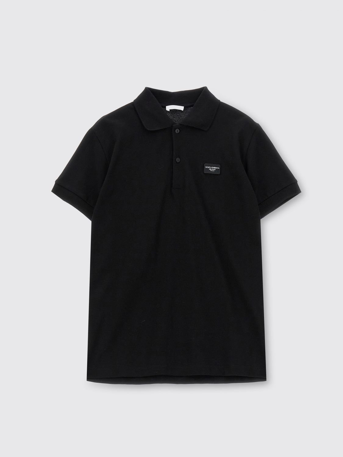 Shop Dolce & Gabbana Polo Shirt  Kids Color Black