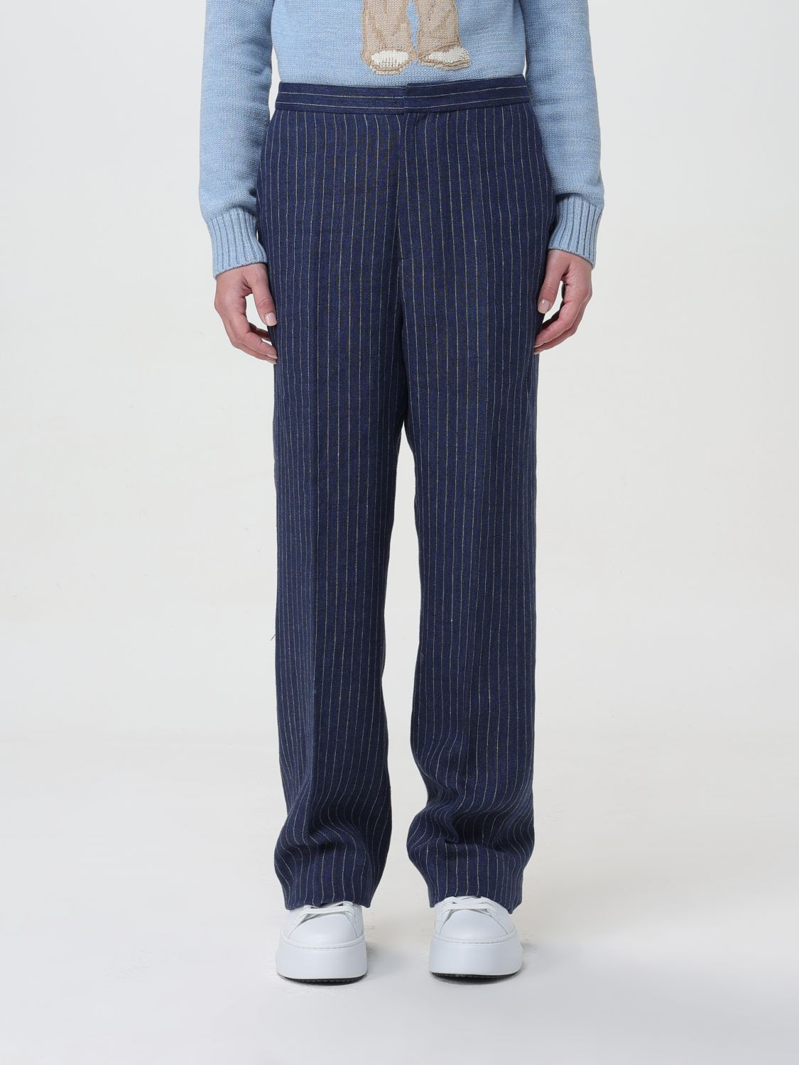 Shop Polo Ralph Lauren Pants  Woman Color Blue