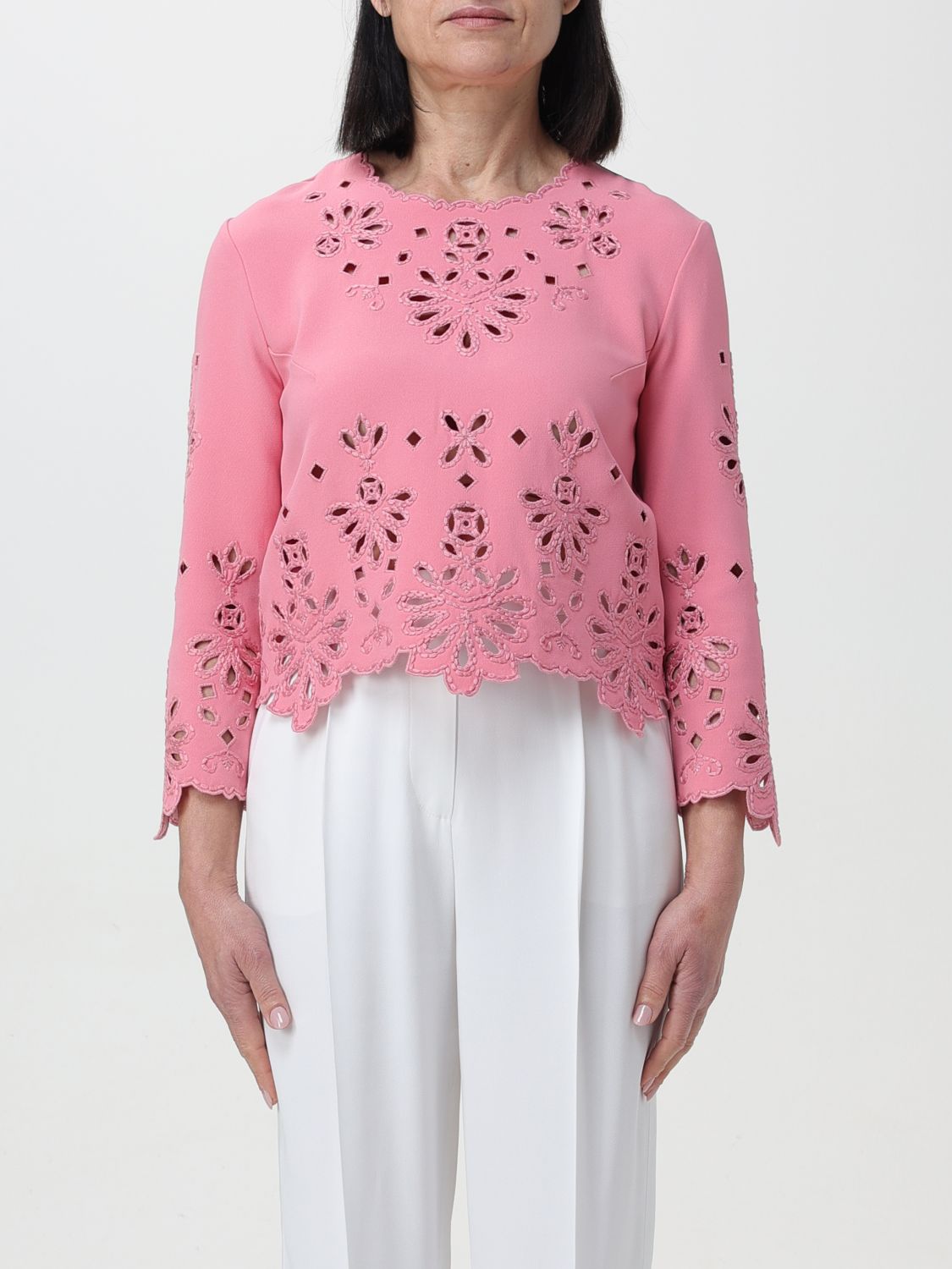 Shop Ermanno Scervino Sweater  Woman Color Pink