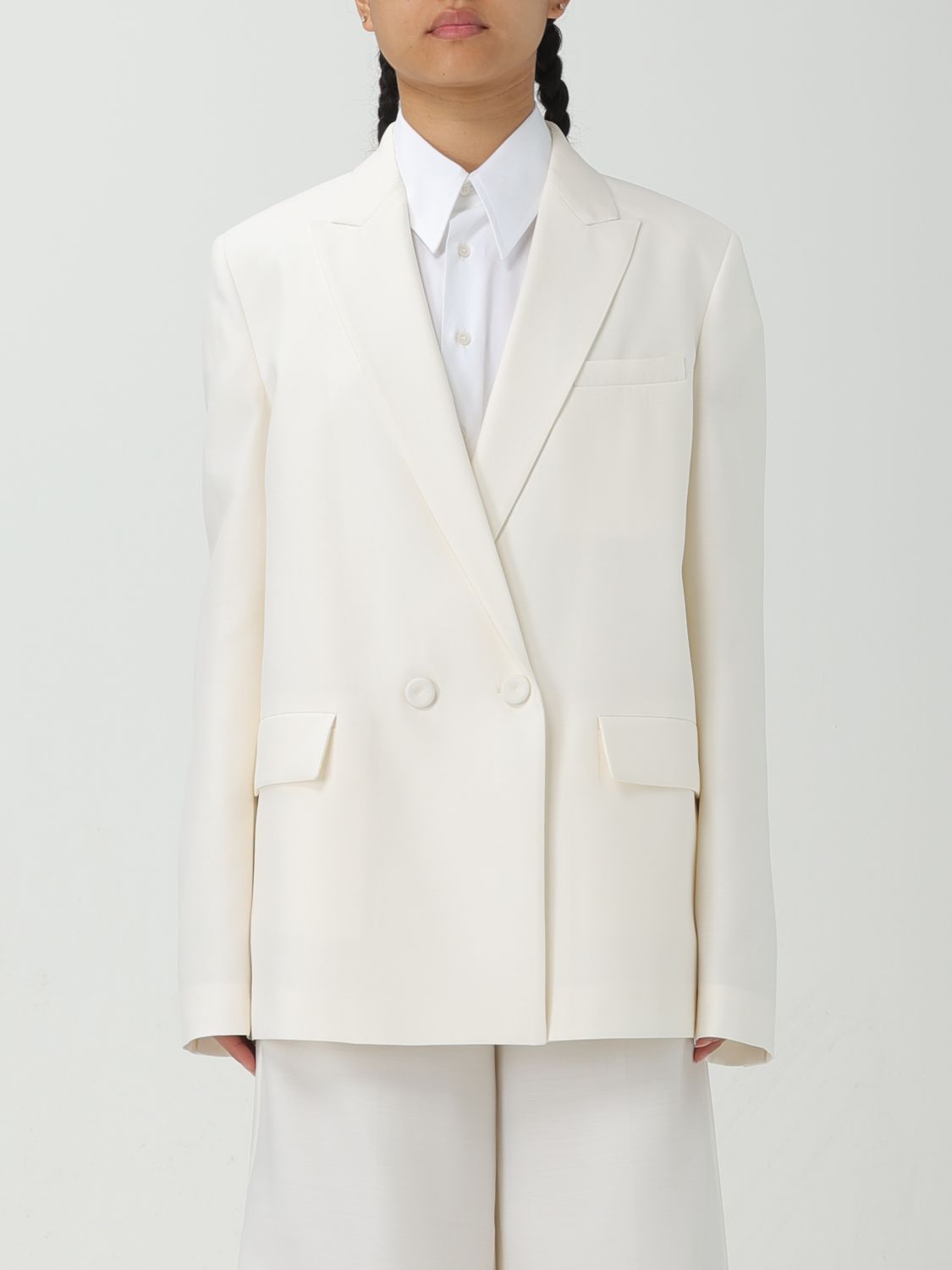 Shop Fabiana Filippi Jacket  Woman Color White