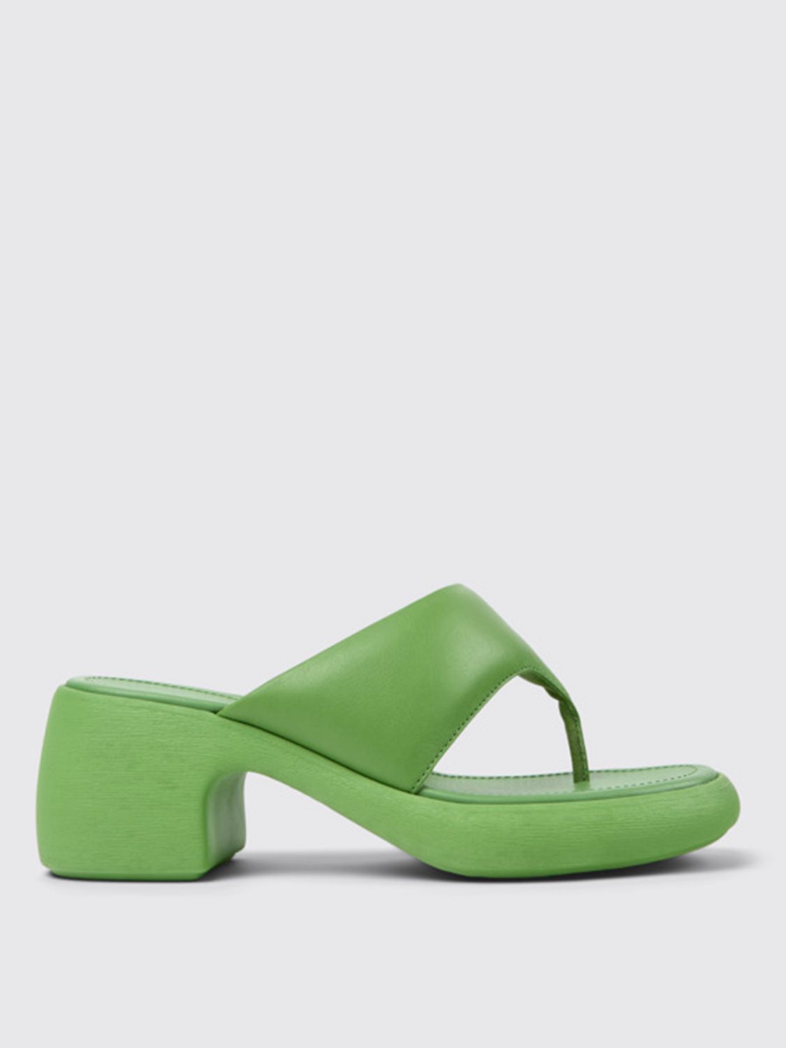 Camper Flat Sandals  Woman Color Green