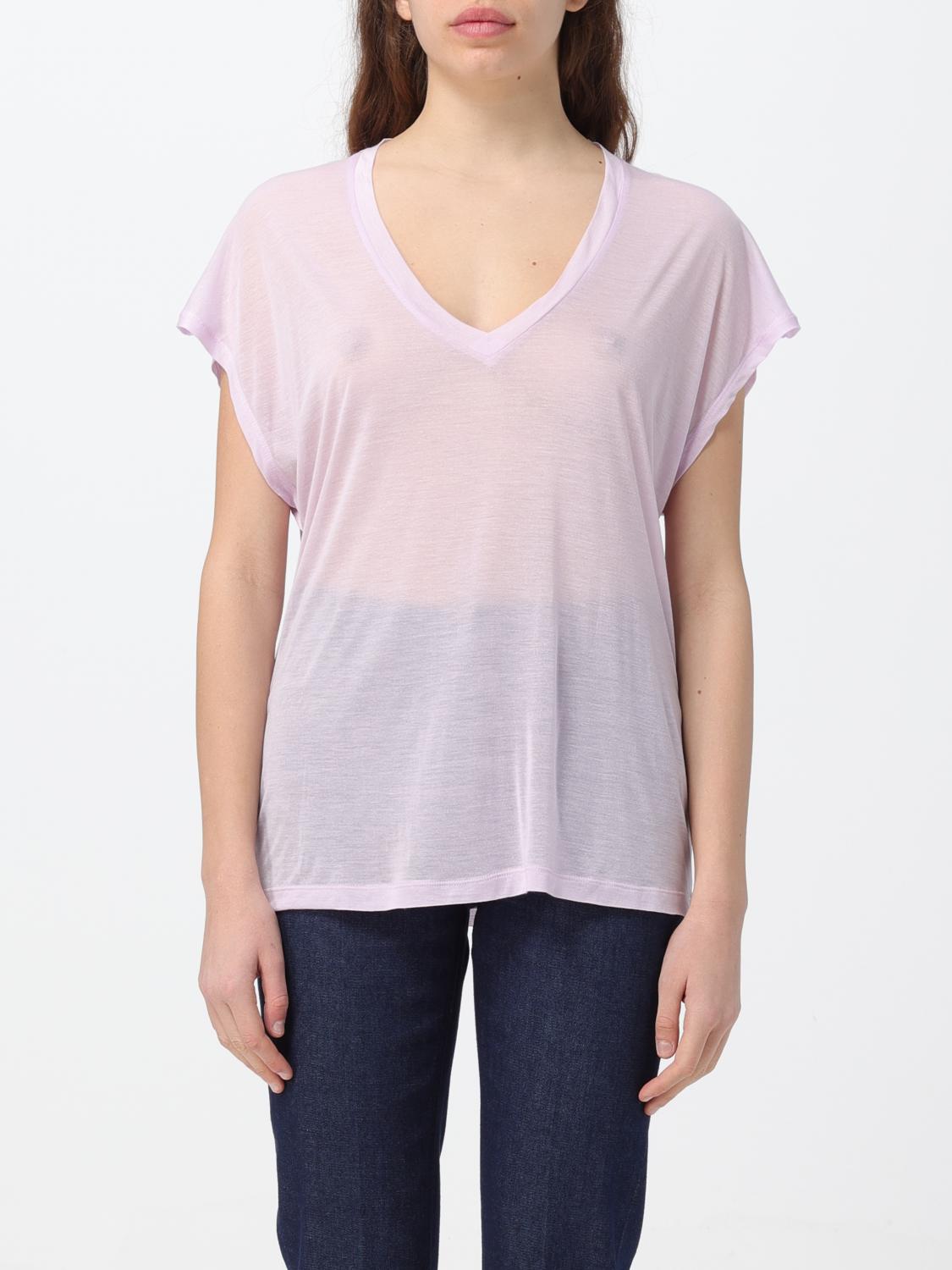 Dondup V-neck T-shirt In Pink