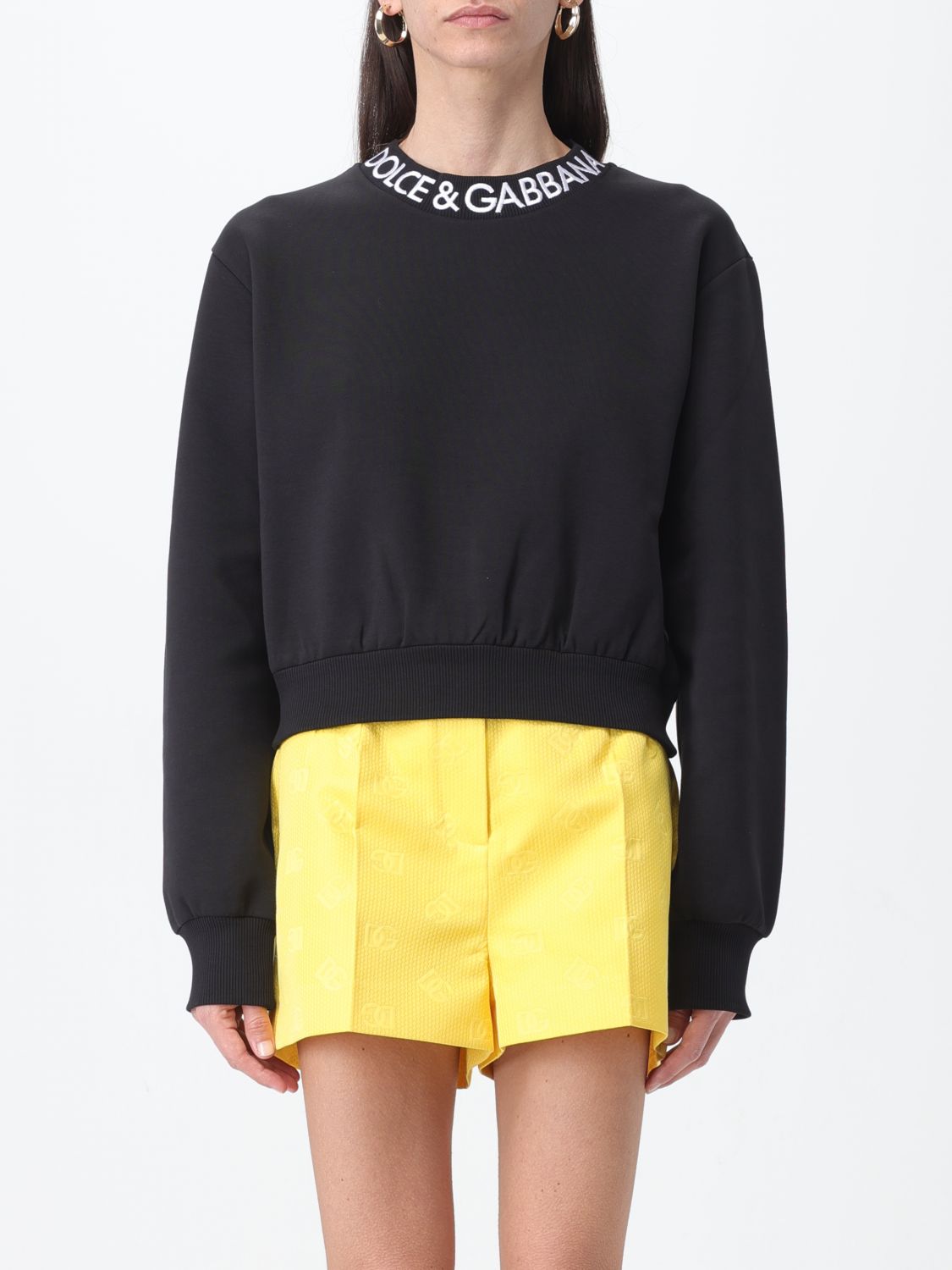 Shop Dolce & Gabbana Sweatshirt  Woman Color Black