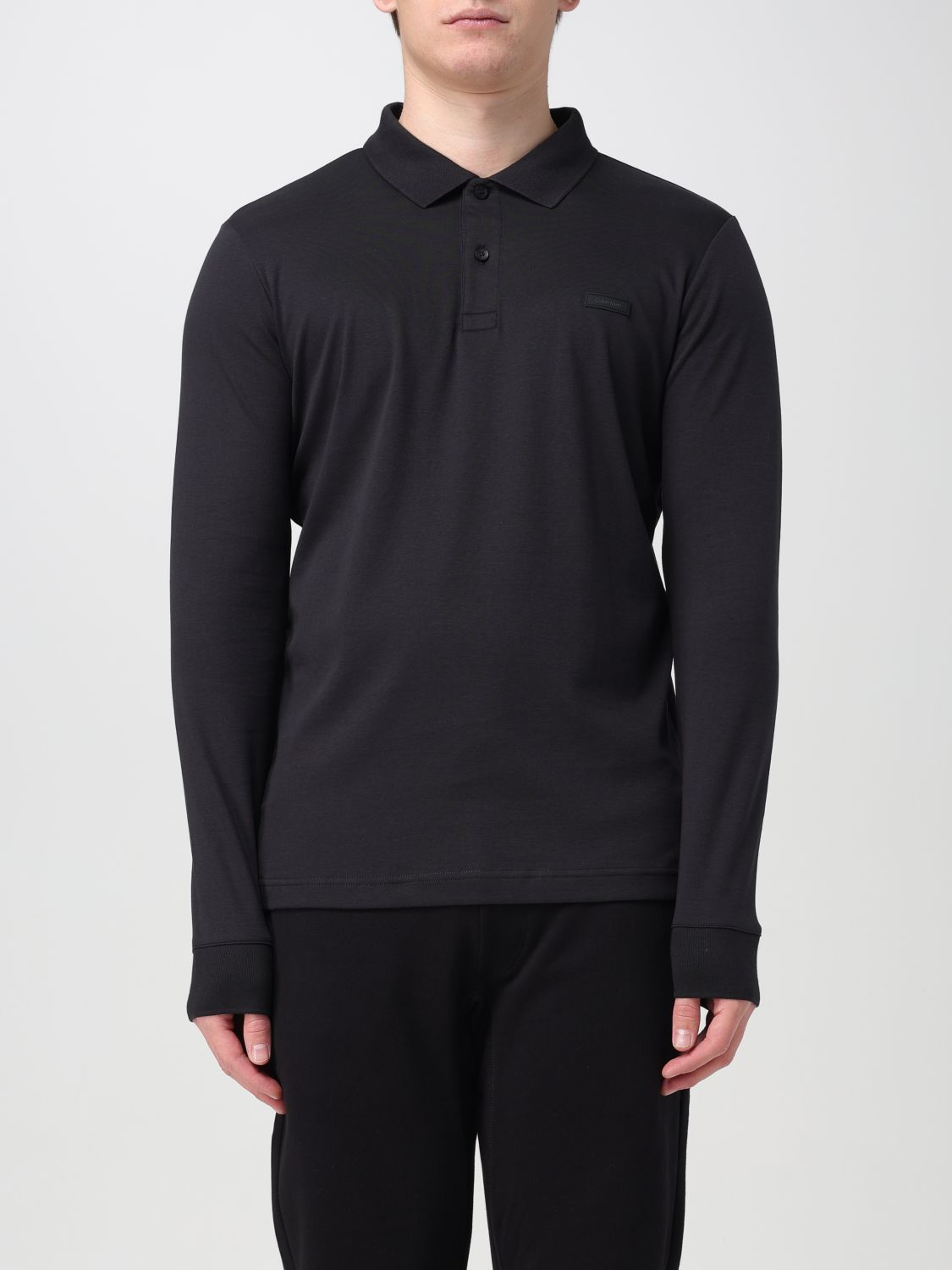 Calvin Klein Polo Shirt  Men Color Black