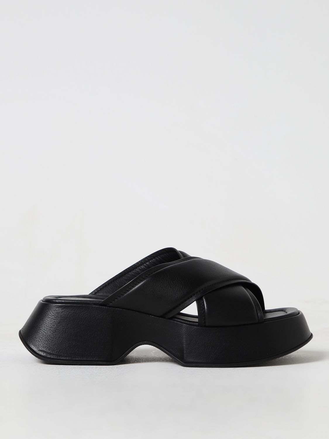 Shop Vic Matie Flat Sandals Vic Matié Woman Color Black