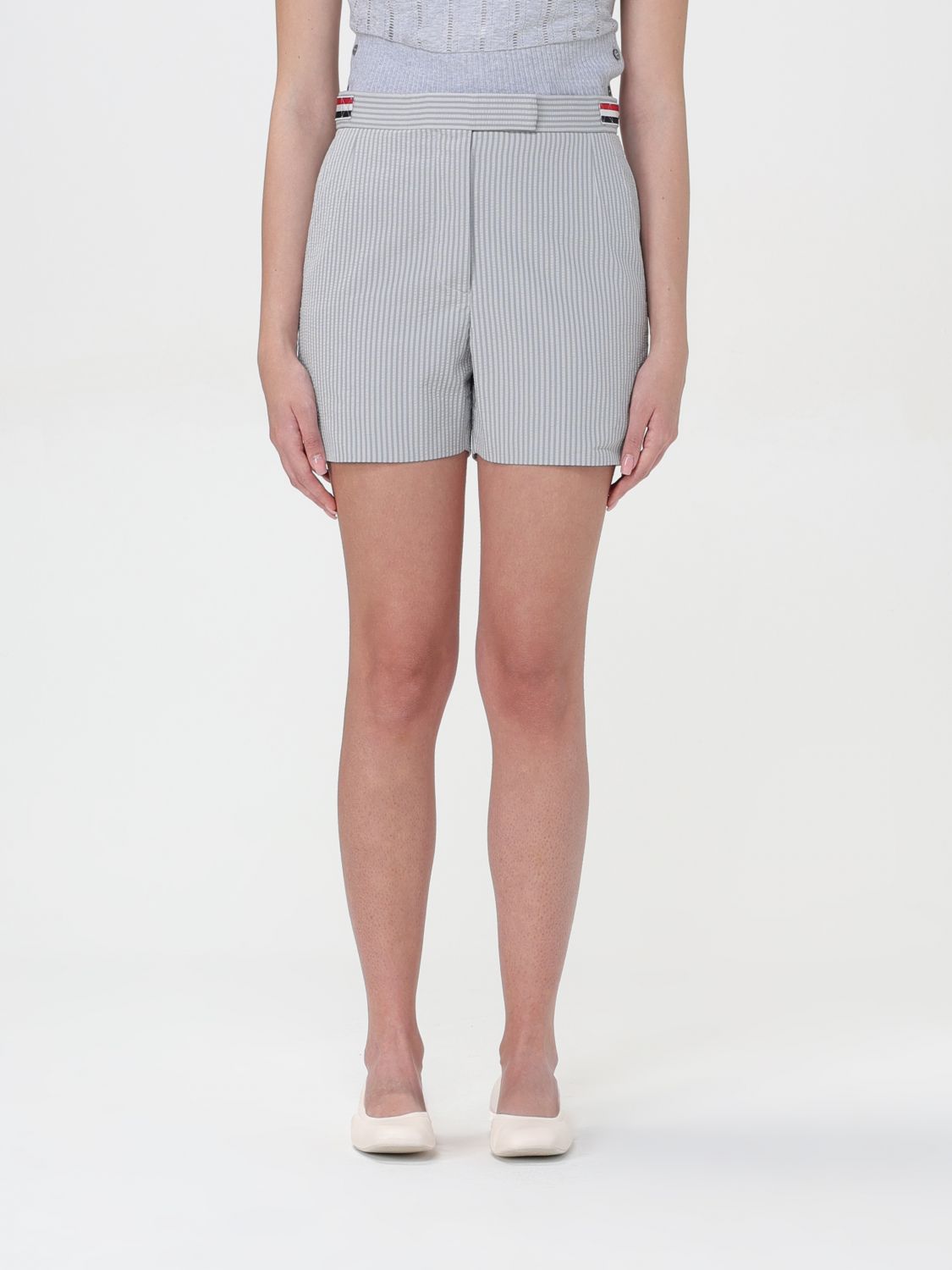 Thom Browne Short  Woman Color Grey In Neutral