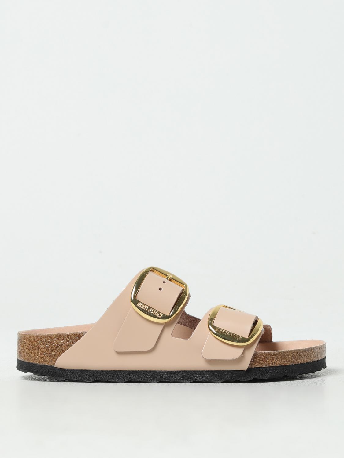 Flat Sandals BIRKENSTOCK Woman colour Beige