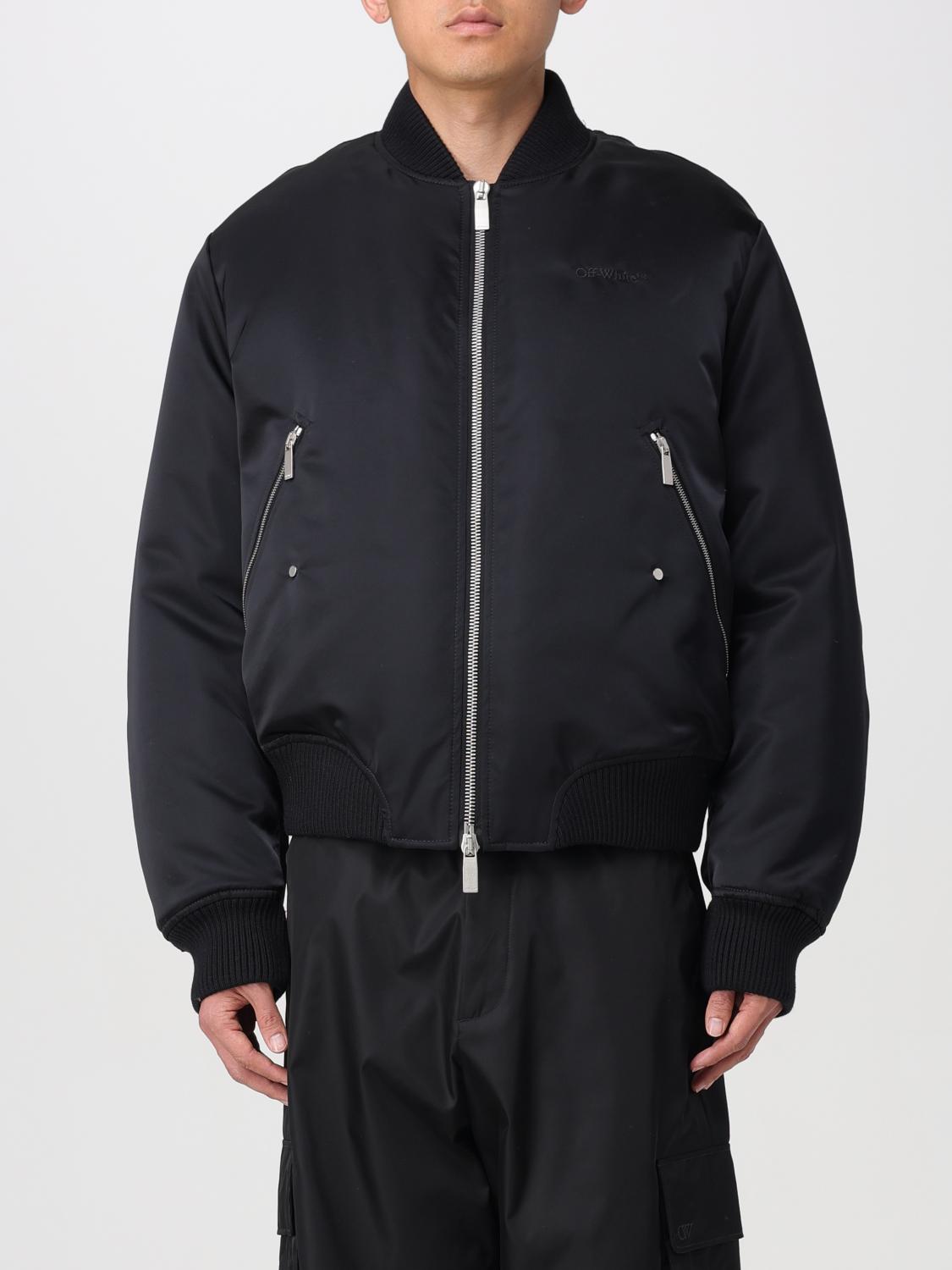 OFF-WHITE: Jacket men - Black | Off-White jacket OMEH054C99FAB001 ...