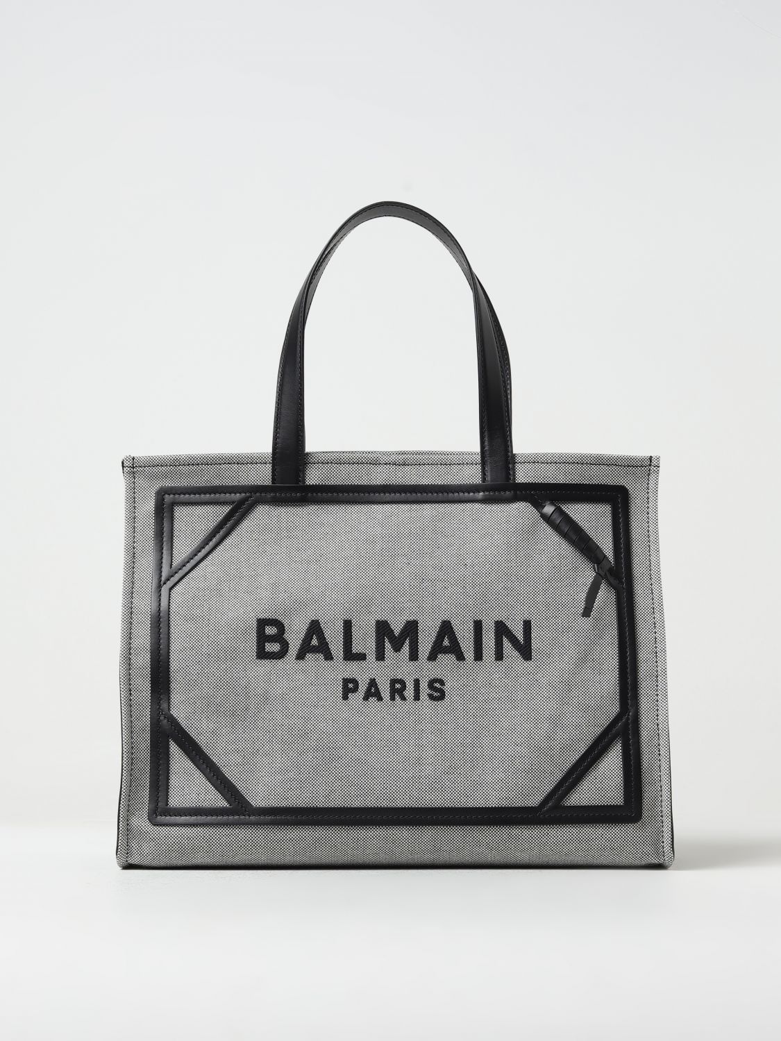 Shop Balmain Tote Bags  Woman Color Black