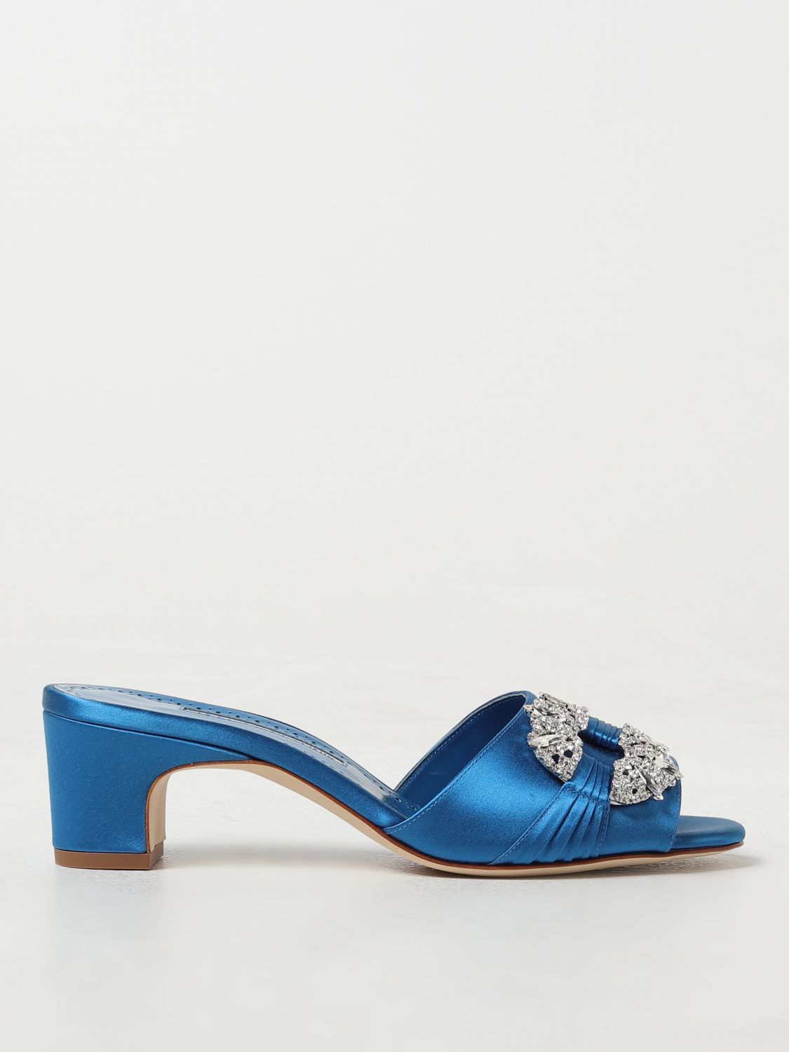 Shop Manolo Blahnik Heeled Sandals  Woman Color Blue
