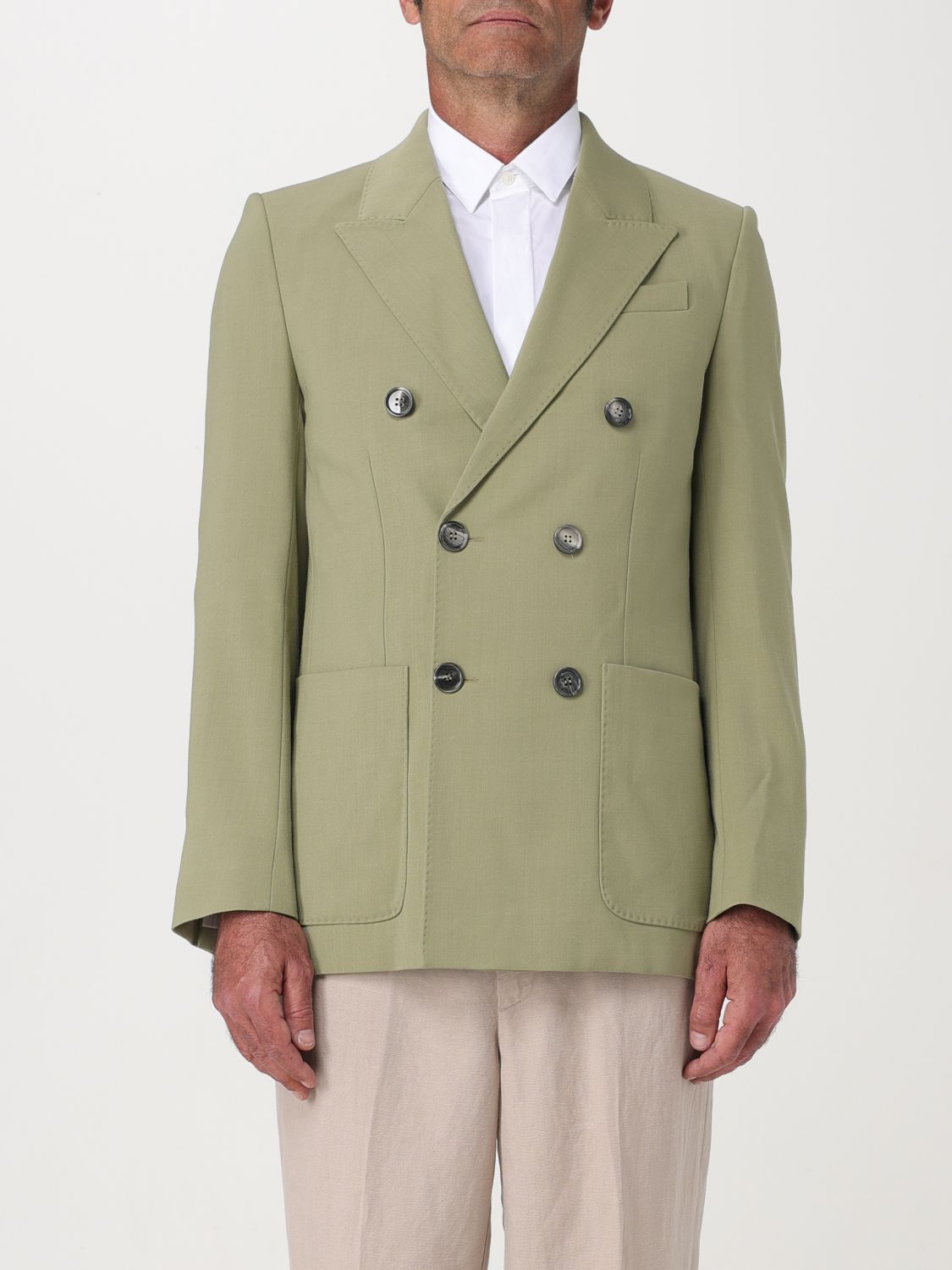 Shop Ami Alexandre Mattiussi Jacket Ami Paris Men Color Green