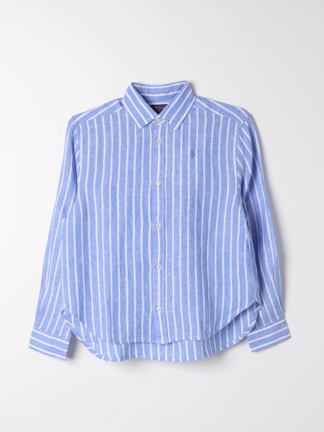 Shop Polo Ralph Lauren Shirt  Kids Color Blue