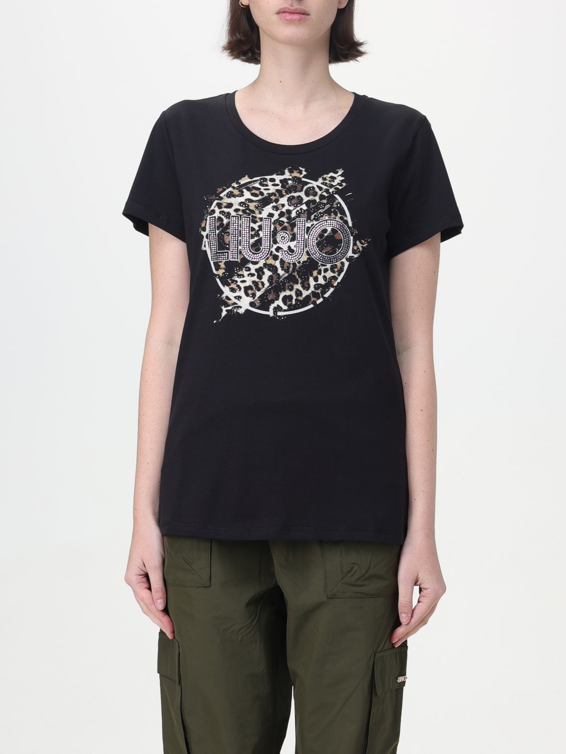 Shop Liu •jo T-shirt Liu Jo Woman Color Black 1