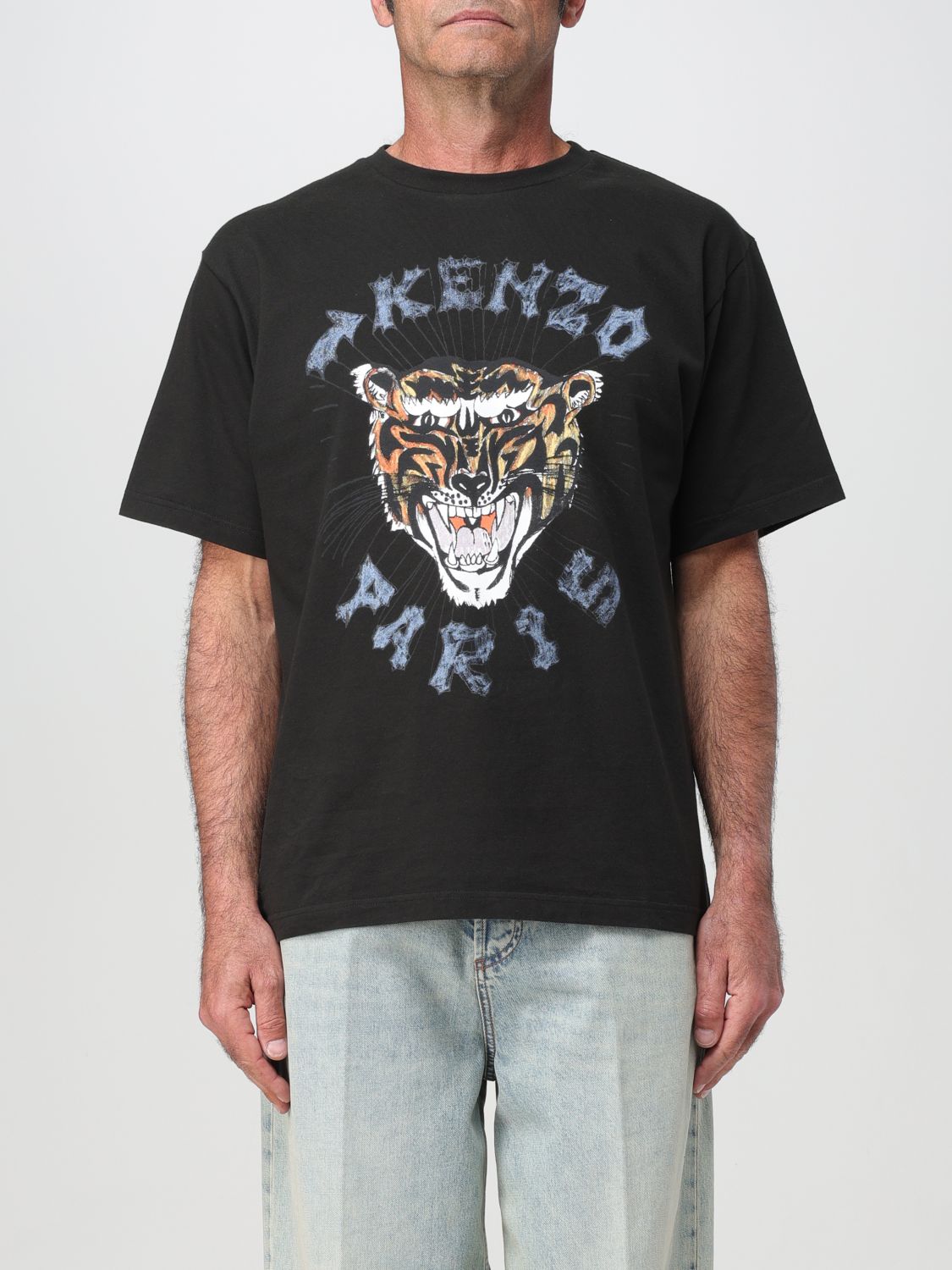 Shop Kenzo T-shirt  Men Color Black