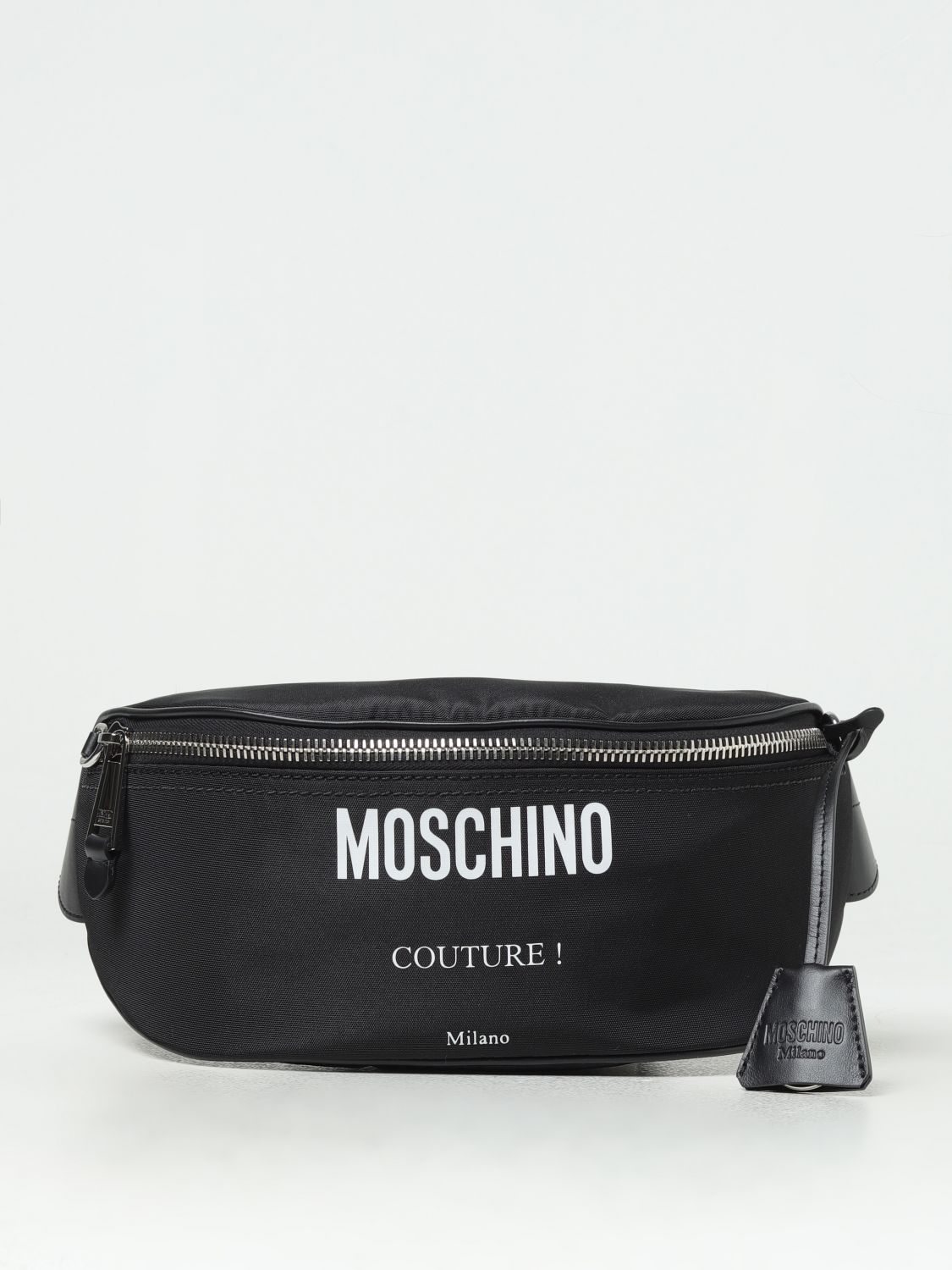 Shop Moschino Couture Belt Bag  Men Color Black