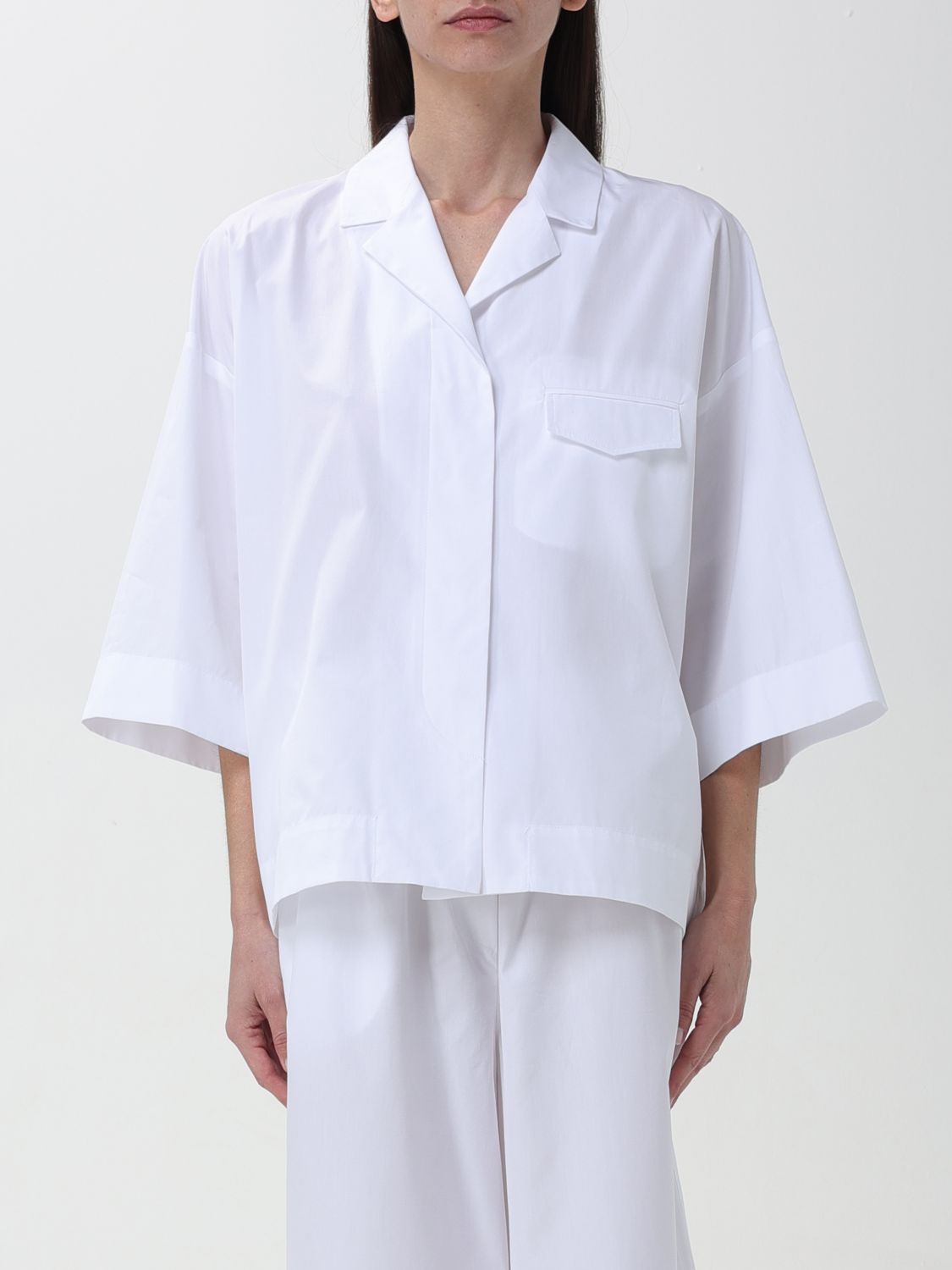 Shop Sportmax Shirt  Woman Color White