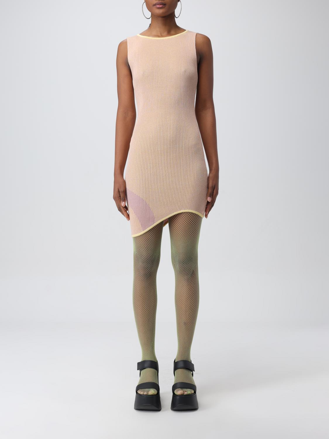 Gcds Pink Comma Minidress In Pink