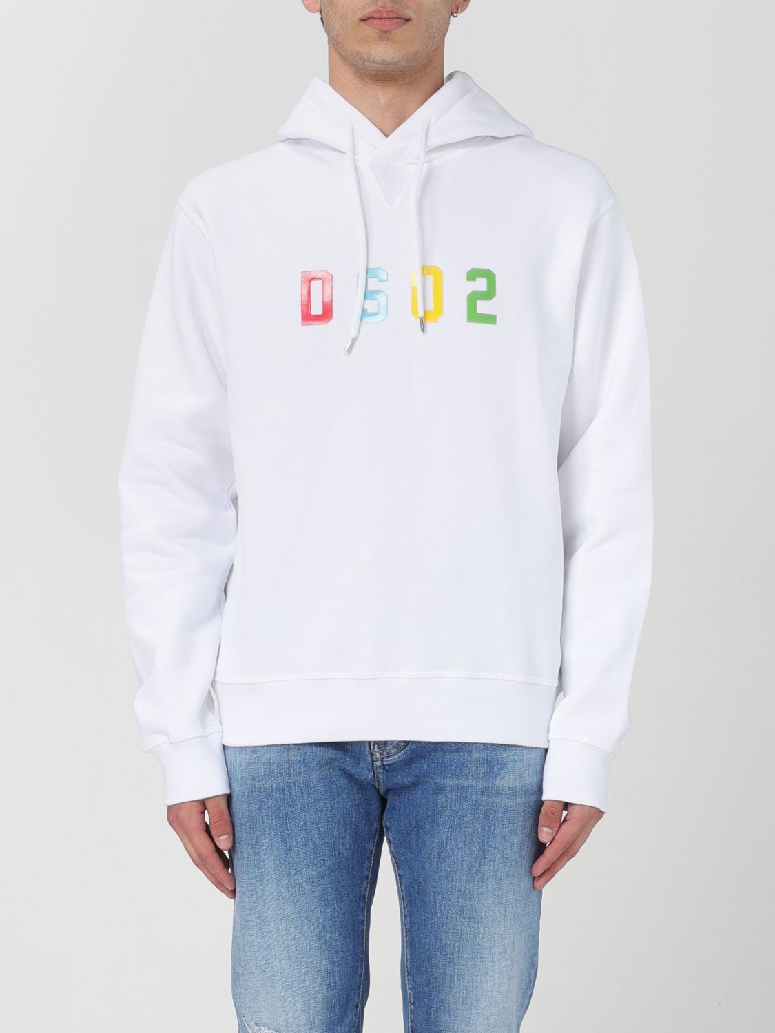 Shop Dsquared2 Sweatshirt  Men Color White