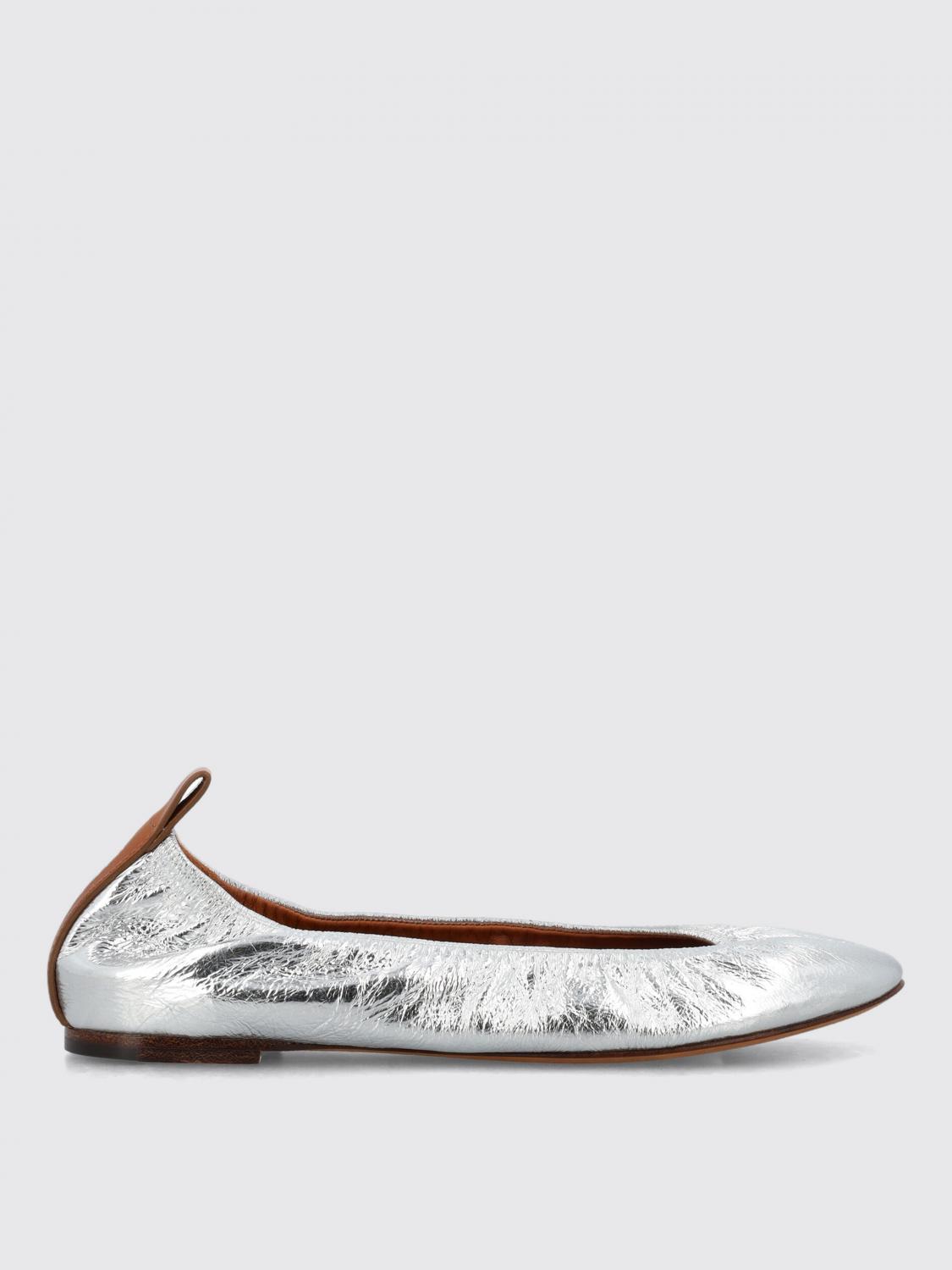 Shop Lanvin Ballet Flats  Woman Color Silver