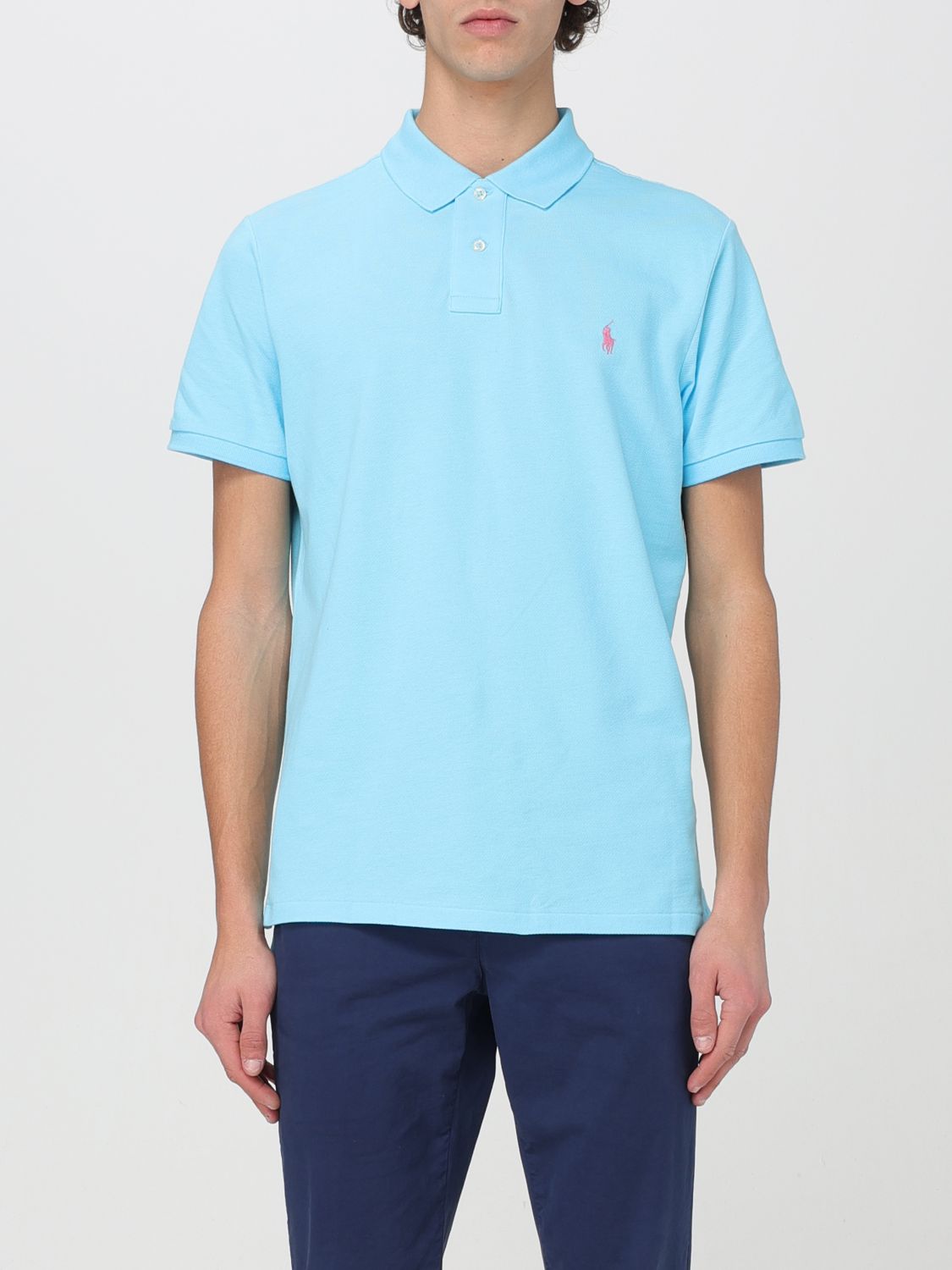 Polo Shirt POLO RALPH LAUREN Men colour Turquoise