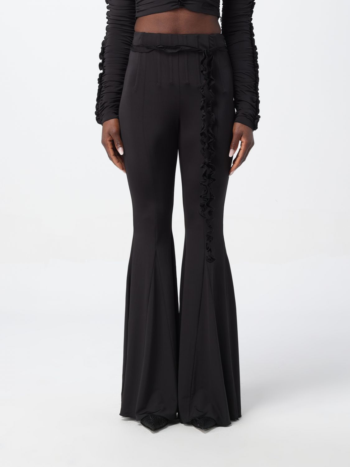Rotate Birger Christensen Trousers Rotate Woman Colour Black