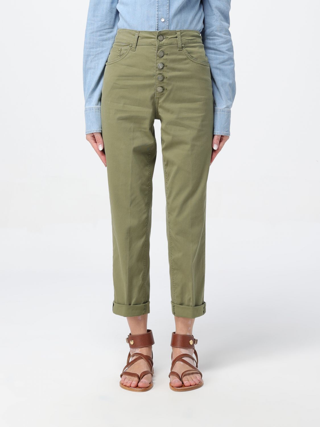 Dondup Jeans  Woman Color Military