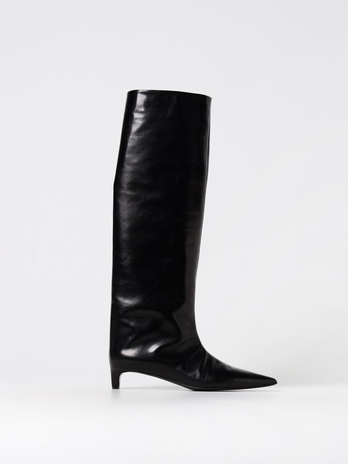 Shop Jil Sander Boots  Woman Color Black