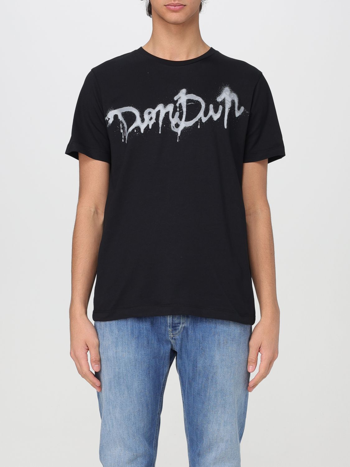 Shop Dondup T-shirt  Men Color Black